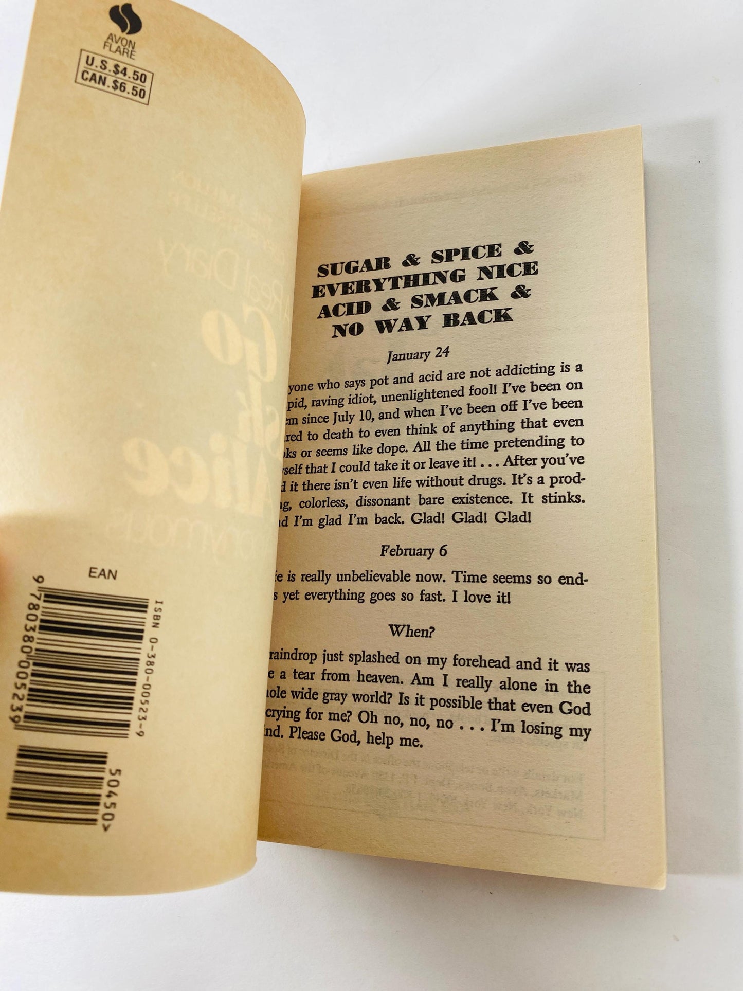 Go Ask Alice vintage paperback book circa 1982 Alcoholics Anonymous AA Recovery, Addiction, NA, Al-Anon, sobriety, gift