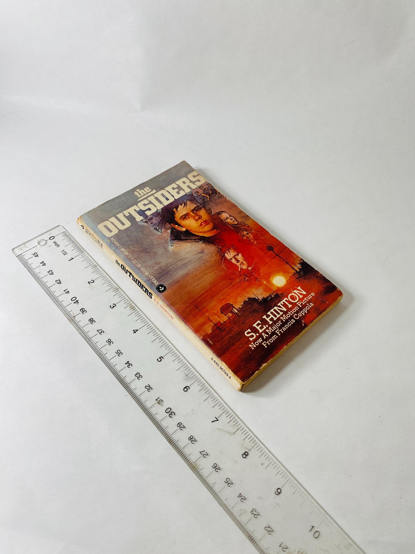 1984 The Outsiders by SE Hinton. Vintage paperback book. Basis for the Francis Ford Coppola film. Stocking Stuffer gift