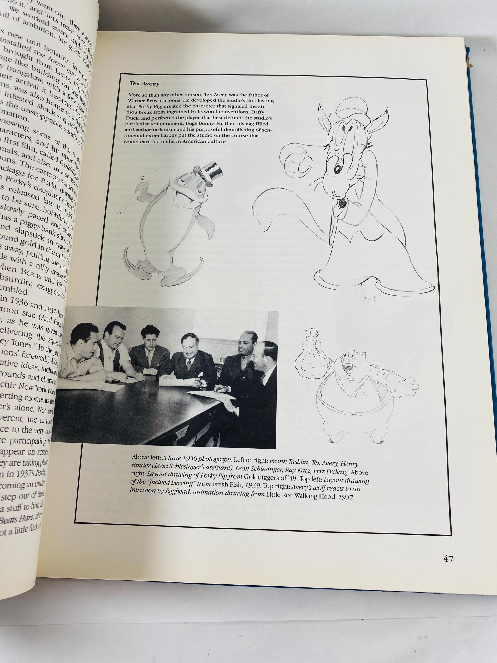 That’s All Folks The Art of Warner Bros Animation Steve Schneider vintage 1988 First Edition Hardcover Looney Tunes Cartoon Art Book