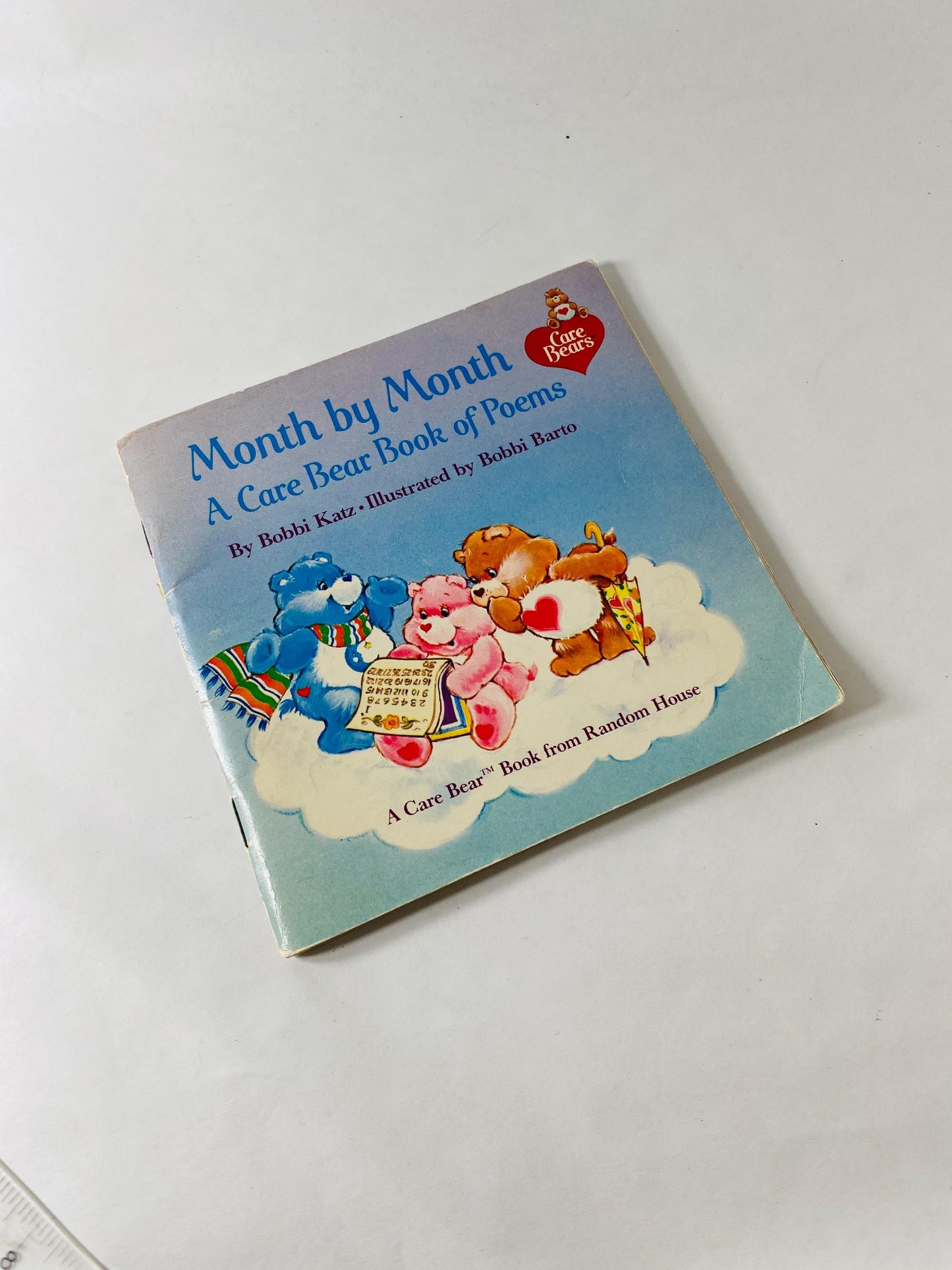 Month by Month Care Bears book of poems. Vintage book by Bobbi Katz circa 1984