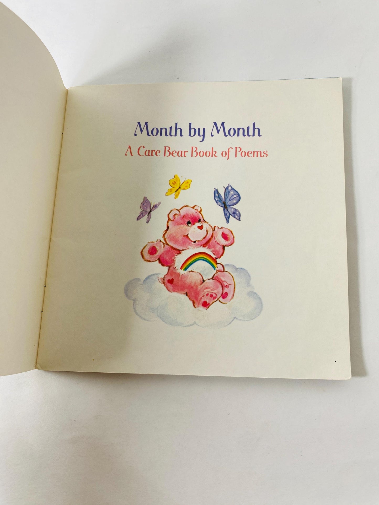 Month by Month Care Bears book of poems. Vintage book by Bobbi Katz circa 1984