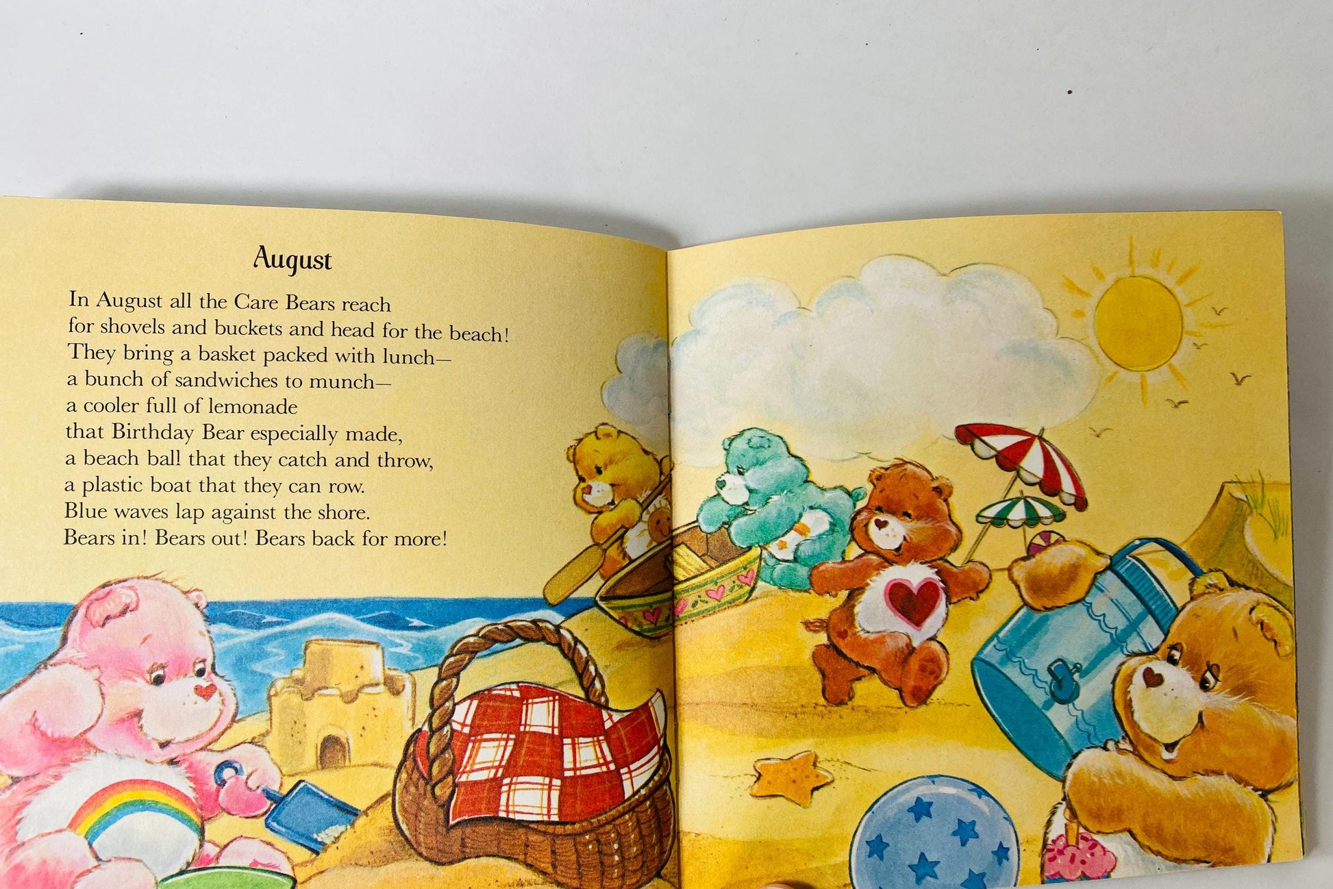 Month by Month Care Bears book of poems. Vintage book by Bobbi Katz circa 1984