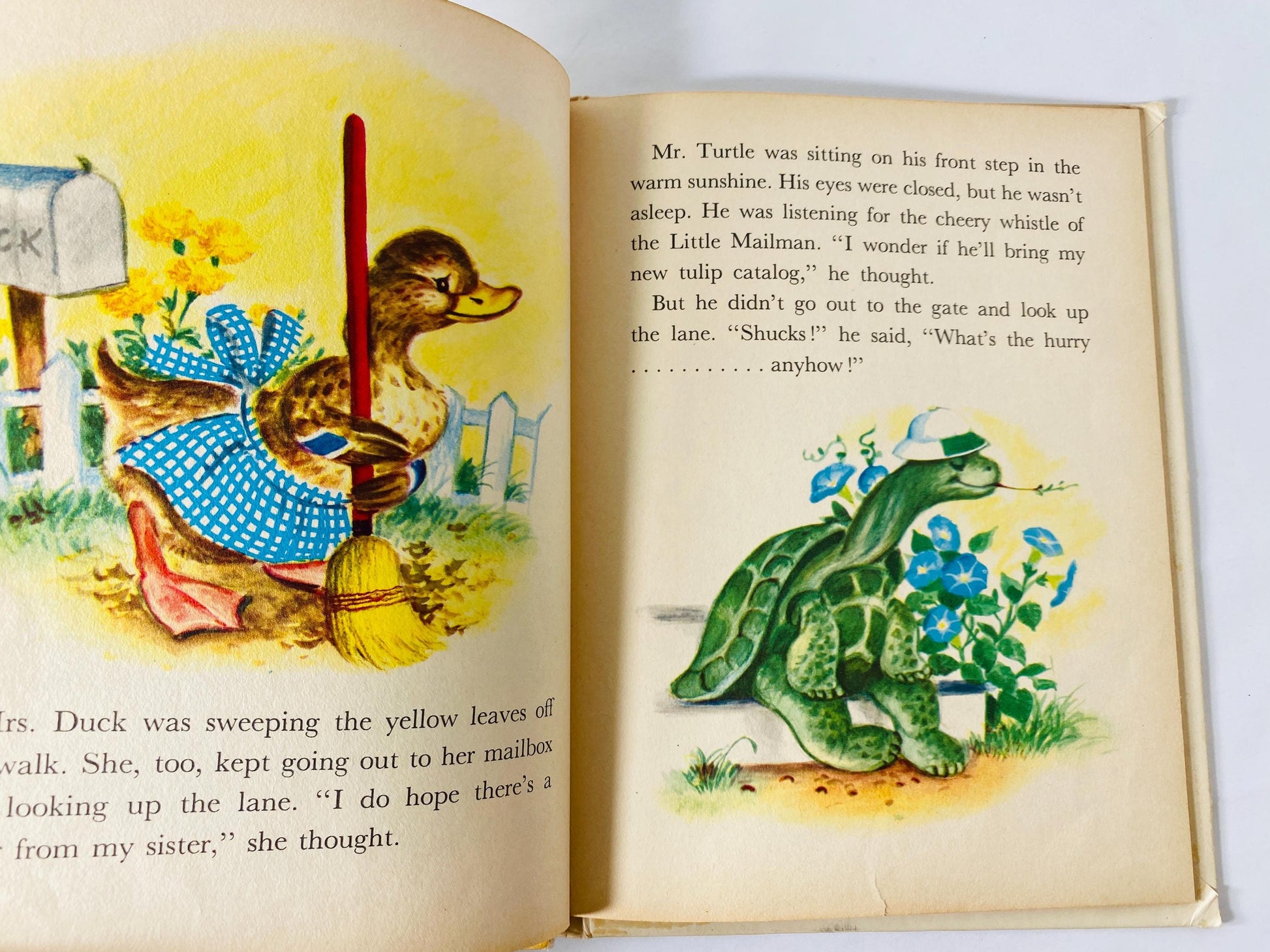 1952 Little Mailman of Bayberry Lane Vintage Rand McNally Book Tip Top Elf children's book by Ian Munn illustrated Elizabeth Webbe squirrel