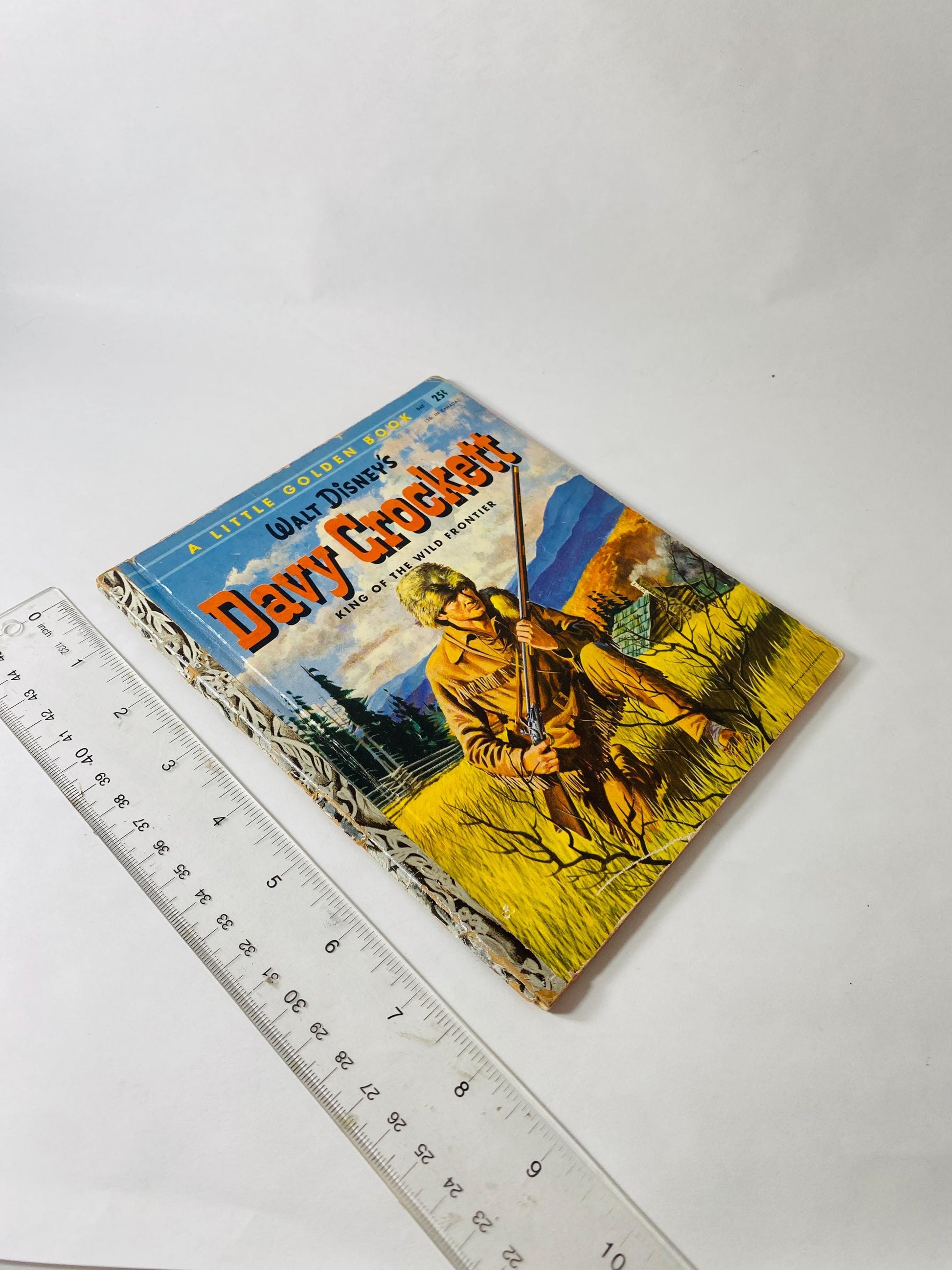 Davy Crockett vintage Little Golden Book circa 1955 Walt Disney