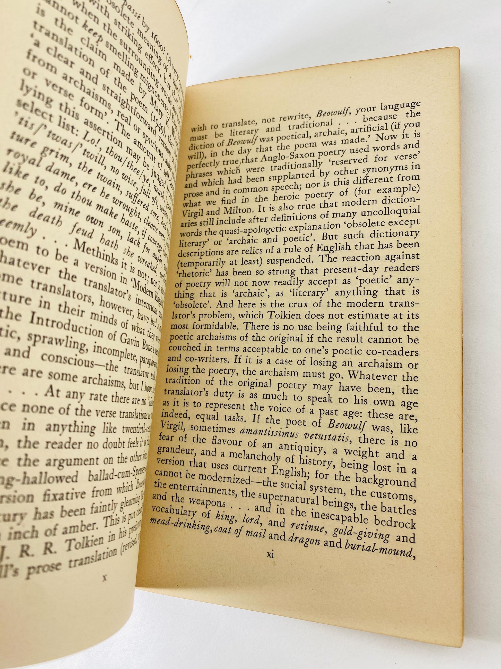 Beowulf vintage paperback book Anglo Saxon classic translated by Edwin Morgan circa 1962