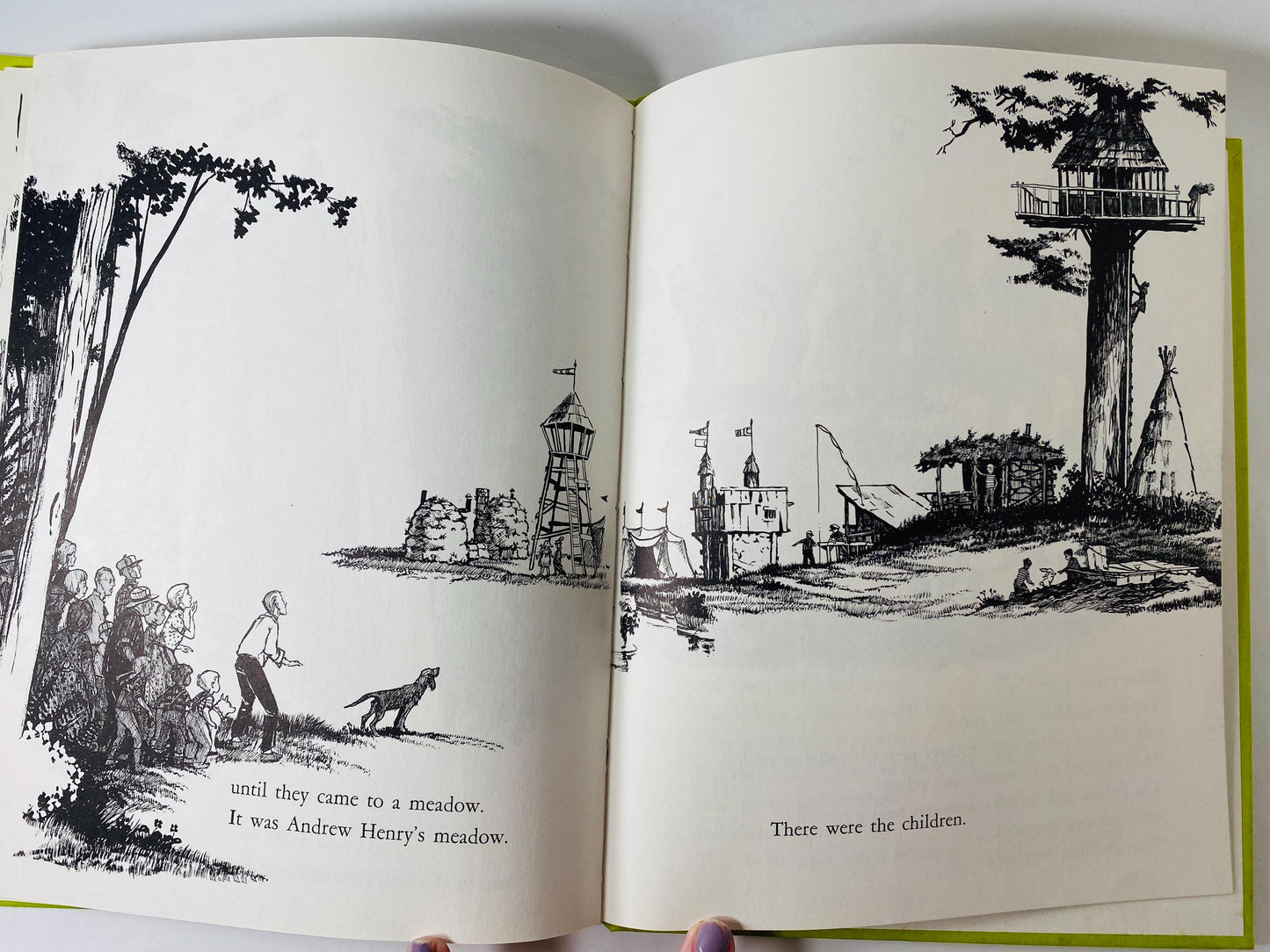 Andrew Henry's Meadow Vintage children's book by Doris Burn circa 1965 about a middle child inventor who runs away to build his own home