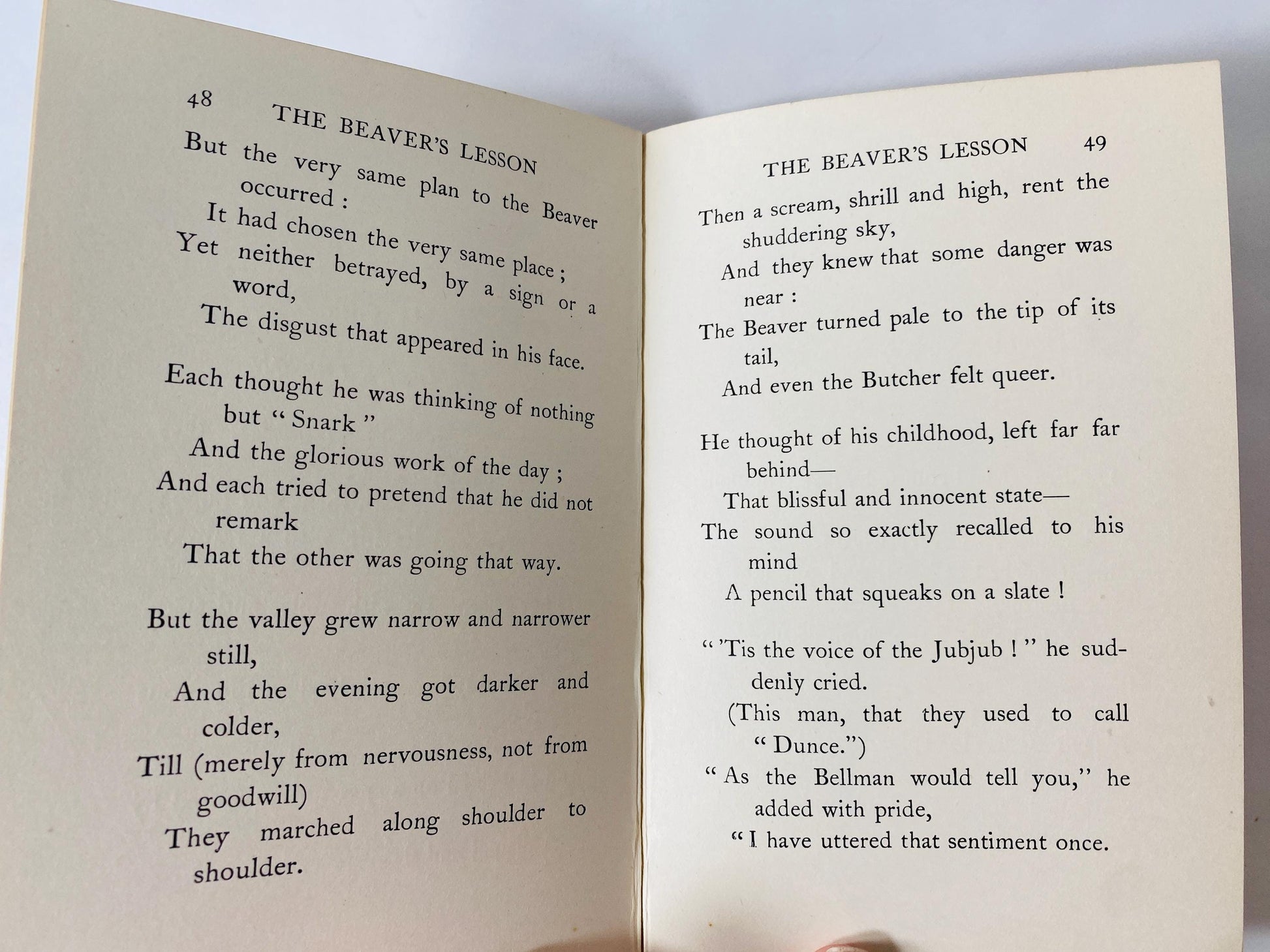 1931 Hunting of the Snark vintage book by Lewis Carroll author of Alice's Adventures in Wonderland illustrated by Henry Holiday