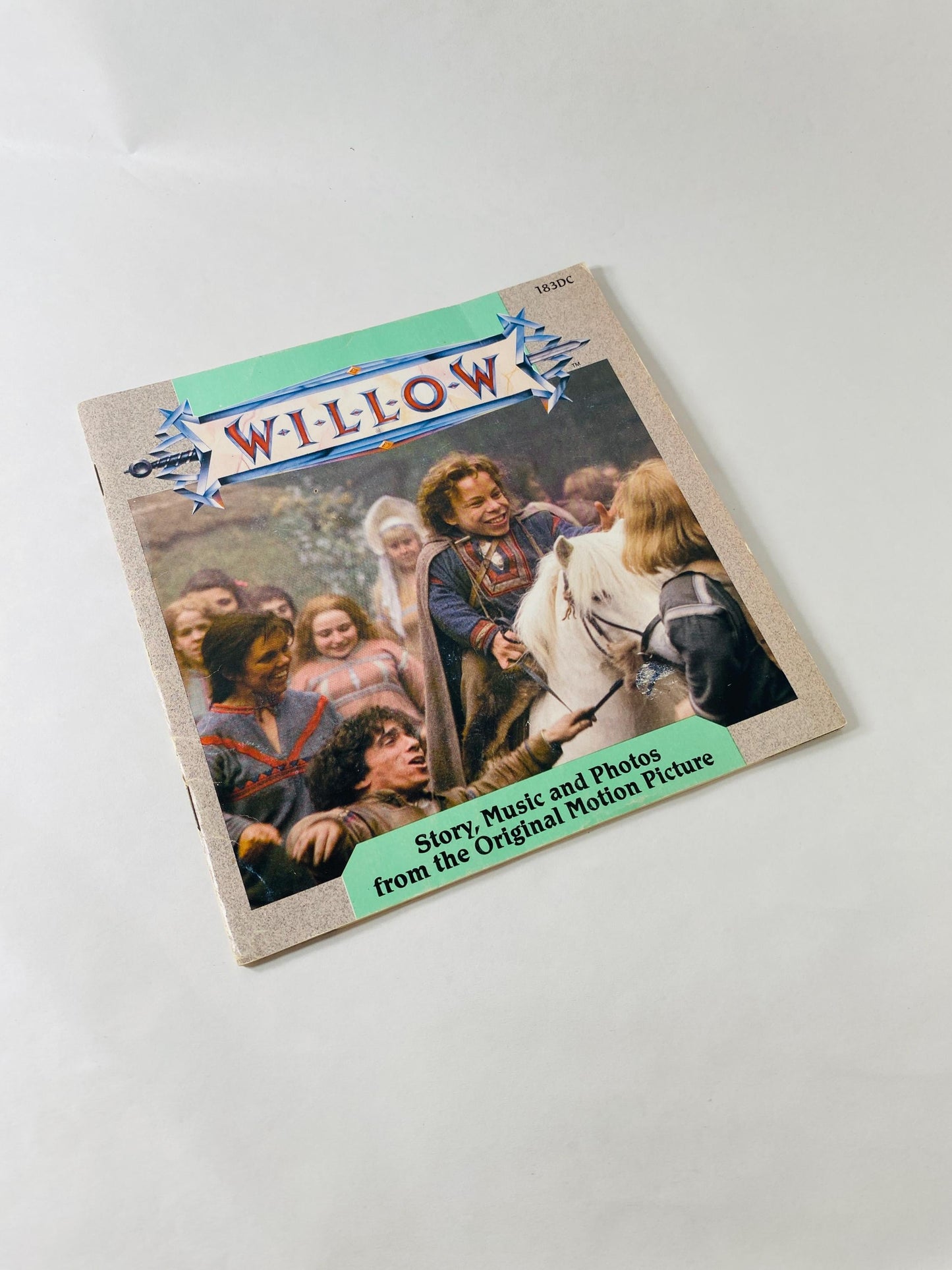 Willow vintage paperback book by featuring movie cover George Lucas circa 1988 Science Fiction collectible gift Does not include cassette