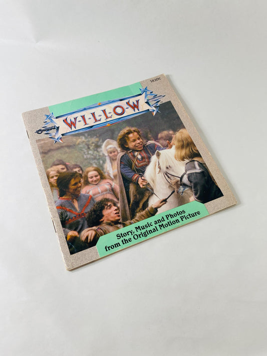 Willow vintage paperback book by featuring movie cover George Lucas circa 1988 Science Fiction collectible gift Does not include cassette