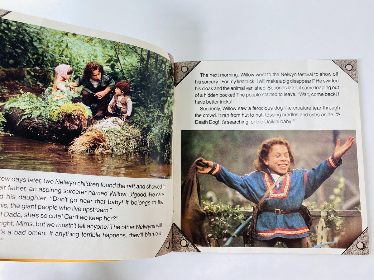 Willow vintage paperback book by featuring movie cover George Lucas circa 1988 Science Fiction collectible gift Does not include cassette