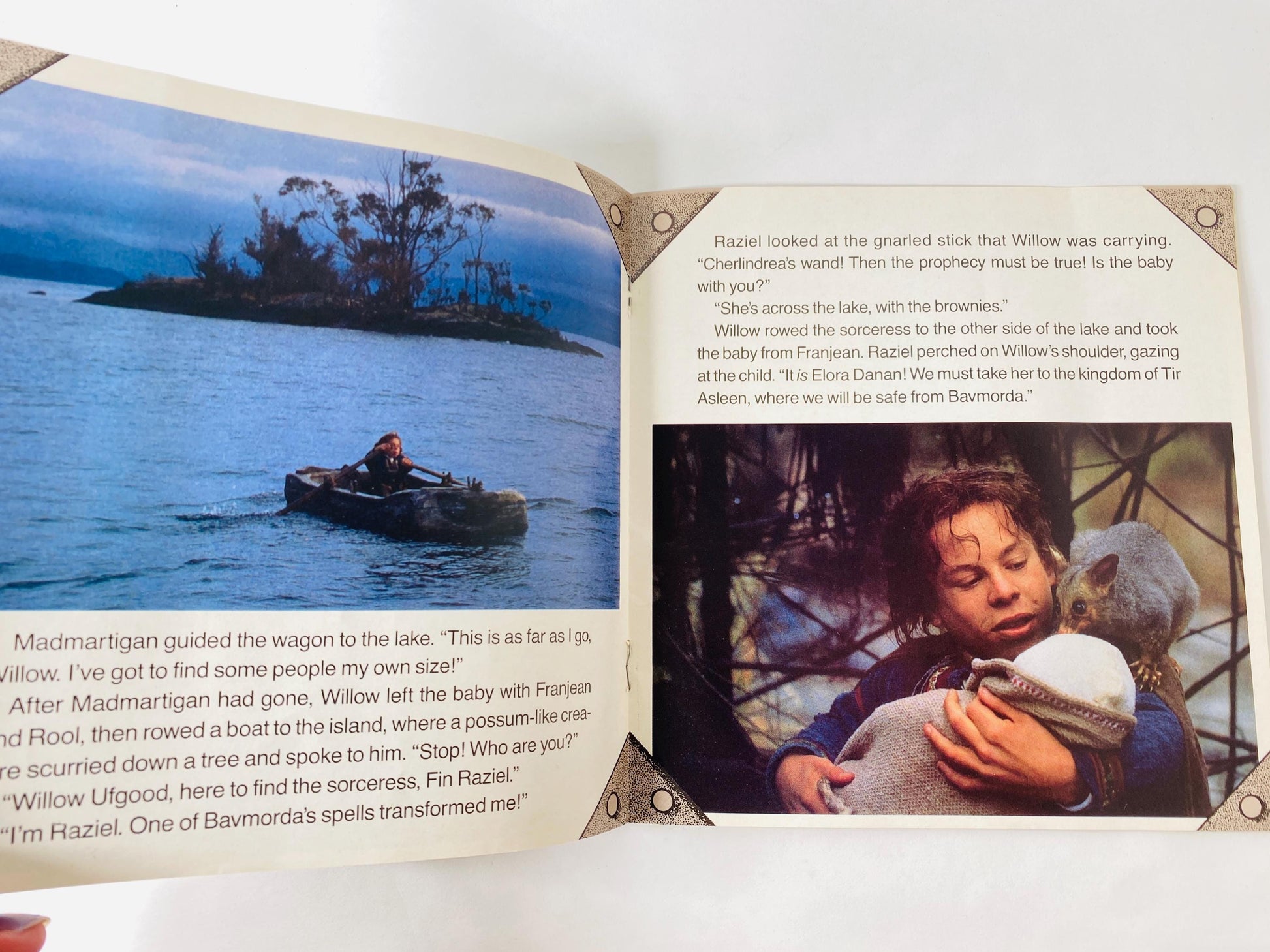 Willow vintage paperback book by featuring movie cover George Lucas circa 1988 Science Fiction collectible gift Does not include cassette
