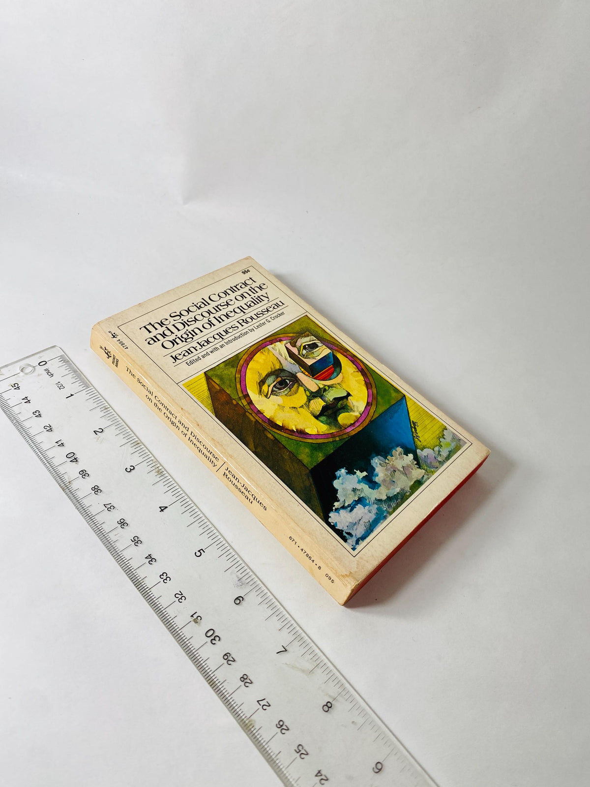 Jean Jacques Rousseau vintage paperback book political philosophy circa 1964 Social Contract and Discourse Inequality Among Mankind