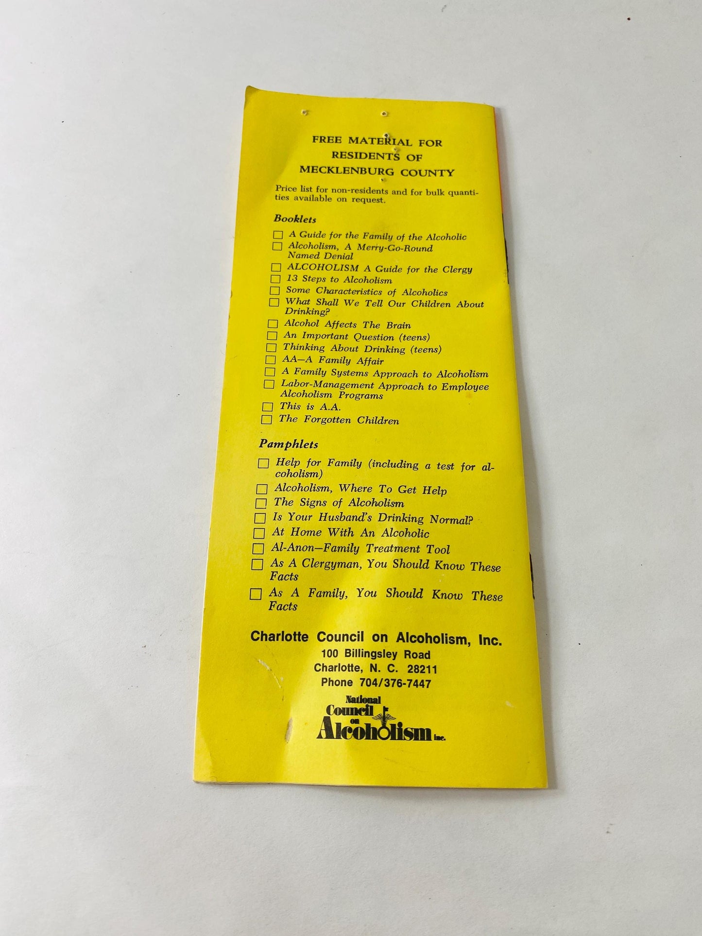 Vintage Alcoholism A Merry-Go-Round Named Denial Booklet by Rev Joseph L Kellermann Recovery AA Al-Anon Pamphlet circa 1987