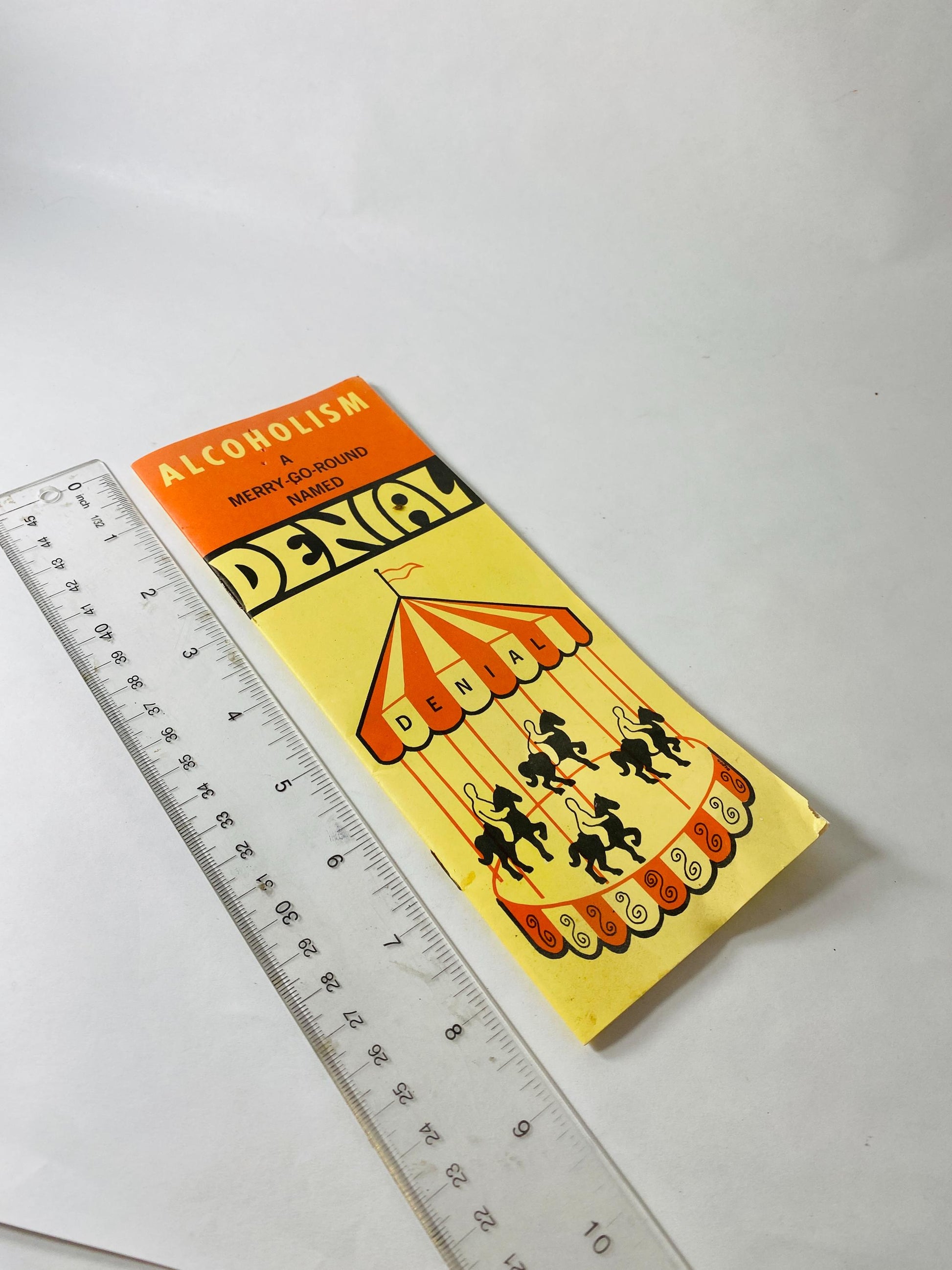 Vintage Alcoholism A Merry-Go-Round Named Denial Booklet by Rev Joseph L Kellermann Recovery AA Al-Anon Pamphlet circa 1987