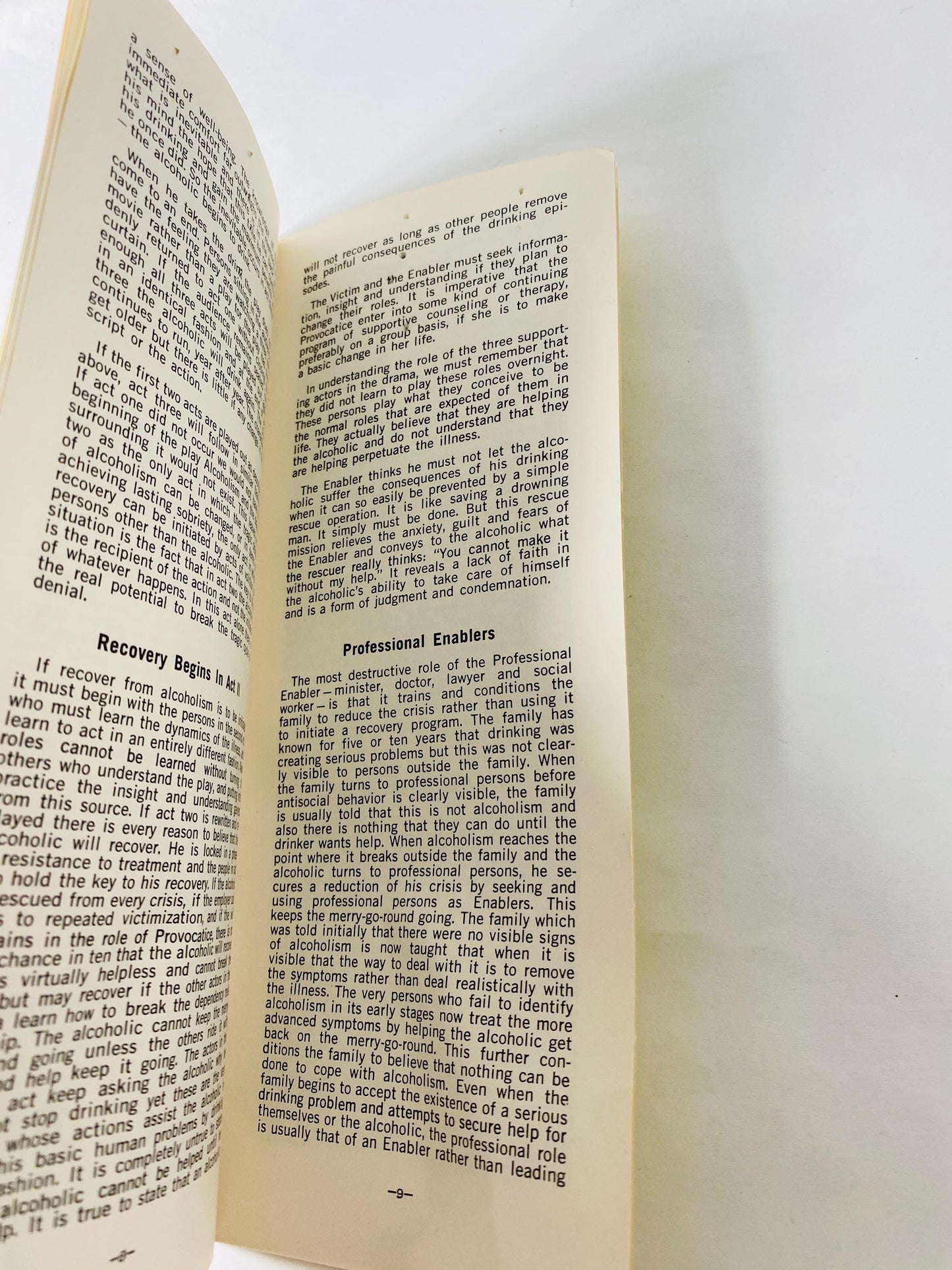Vintage Alcoholism A Merry-Go-Round Named Denial Booklet by Rev Joseph L Kellermann Recovery AA Al-Anon Pamphlet circa 1987