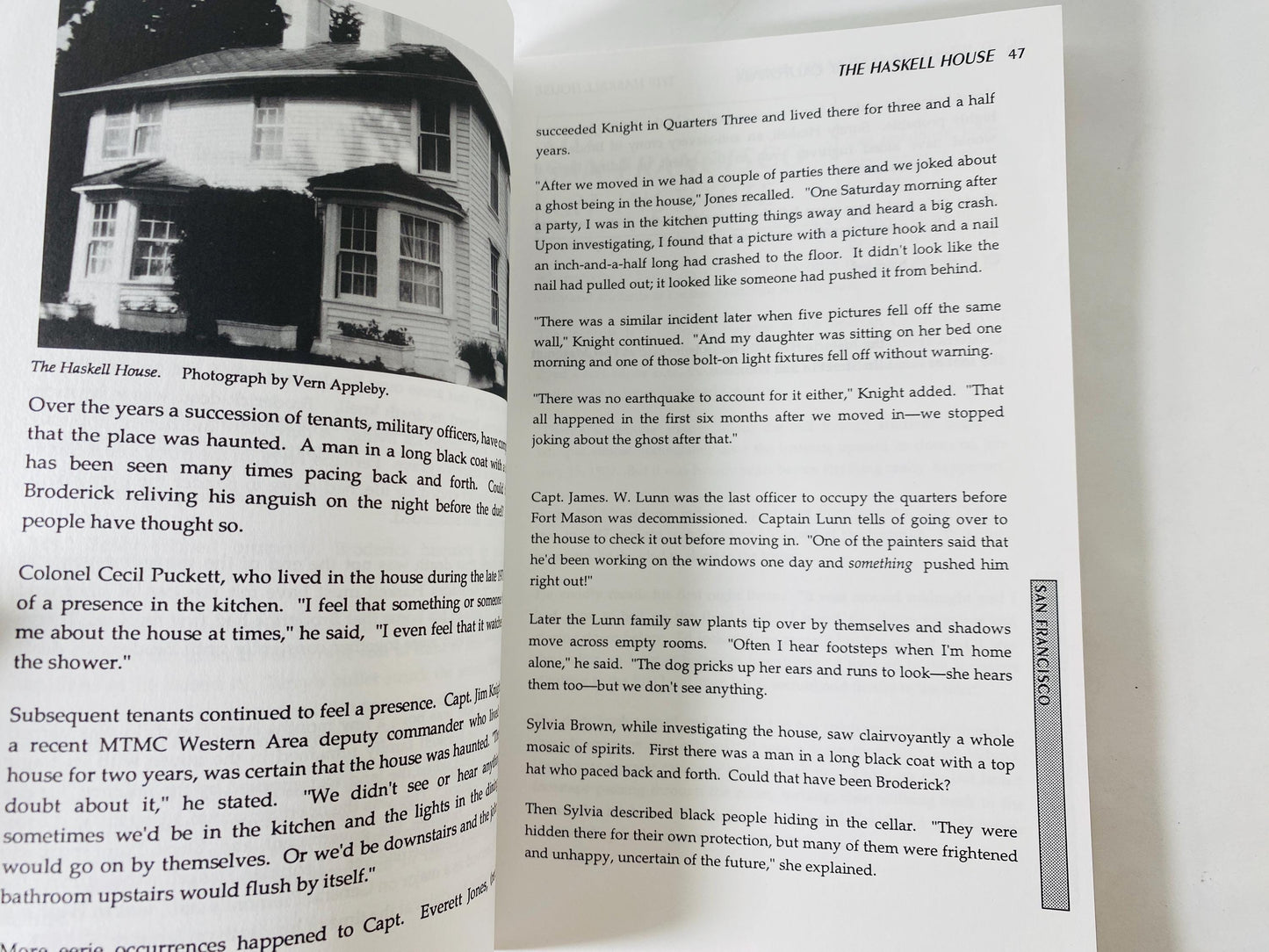 Haunted Houses of California vintage paperback book by by Antoinette circa 2000 occultGhost Stories Paranormal Travel Guide