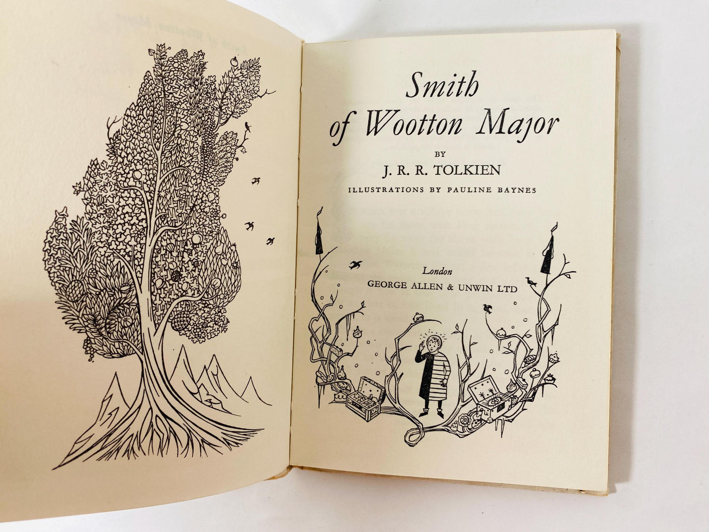 1967 Smith of Wootton Major FIRST PRINTING second printing vintage book by JRR Tolkien Scifi, Hobbit, Lord of the Rings Pauline Baynes