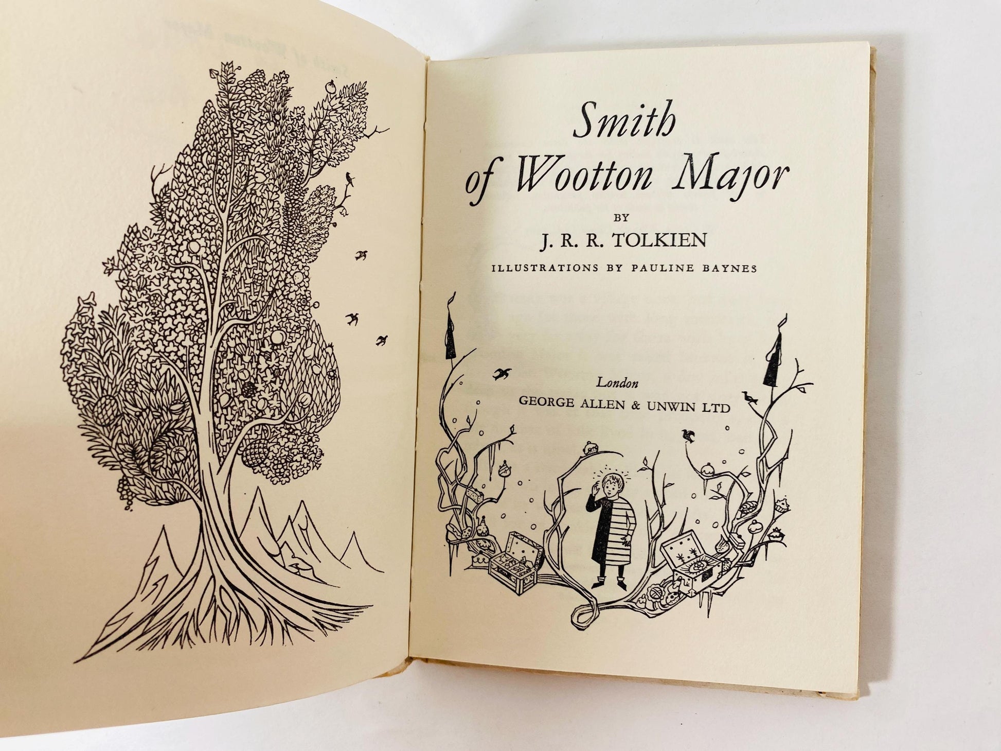 1967 Smith of Wootton Major FIRST PRINTING second printing vintage book by JRR Tolkien Scifi, Hobbit, Lord of the Rings Pauline Baynes