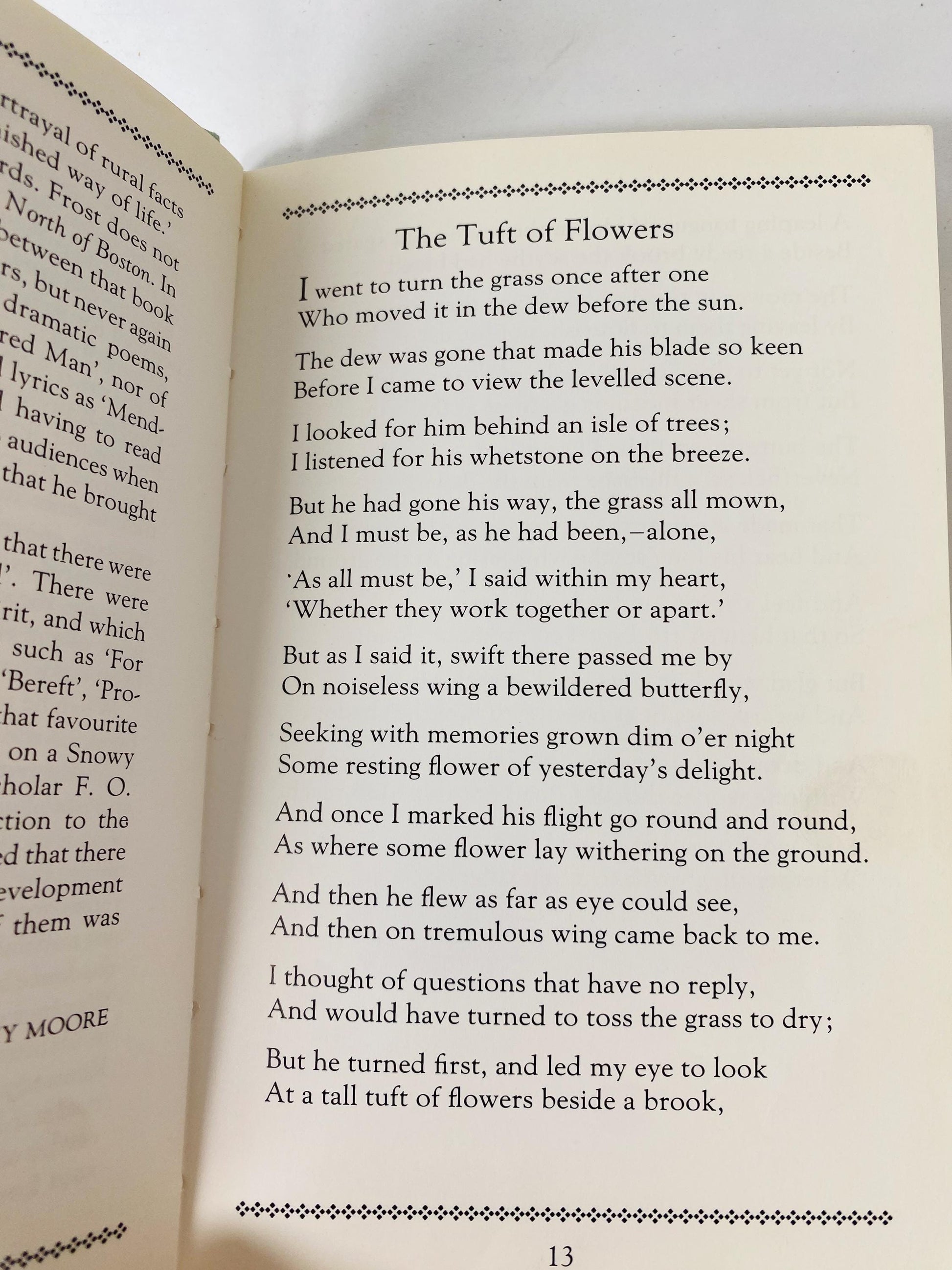 Poetry of Robert Frost vintage book of poems circa 1986 EARLY PRINTING home decor Rural Life Pulitzer Prize Road Less Traveled