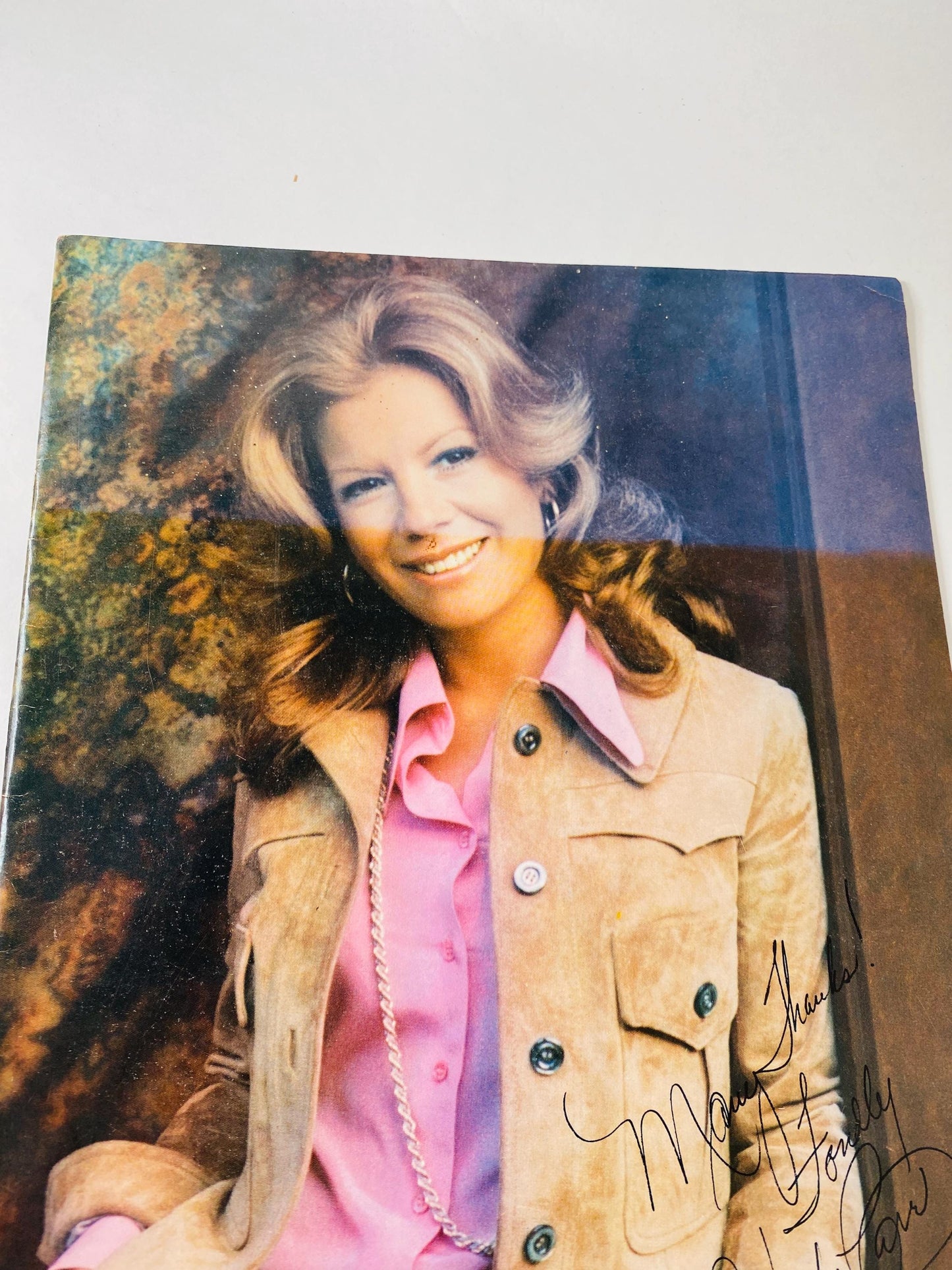 Vintage Vikki Carr Souvenir Program, Signed Autographed Cover, 1970s Music Memorabilia, Fan Club Booklet