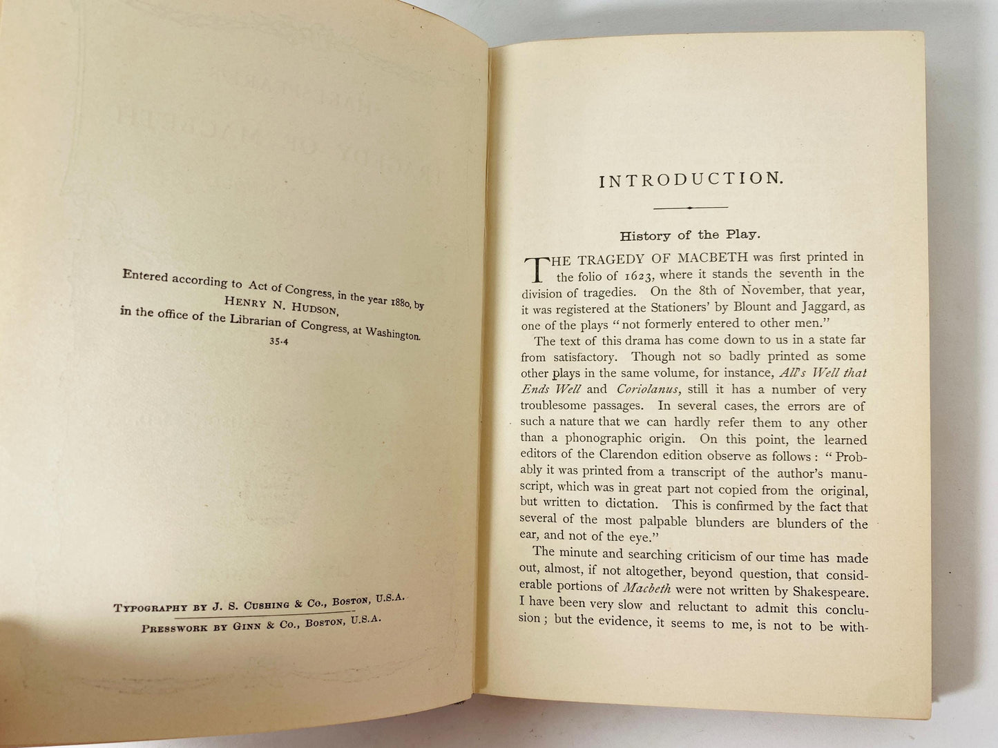 Shakespeare and the Nature of Man Vintage book by Theodore Spencer circa 1945 History of Hamlet Othello King Lear Macbeth Antony & Cleopatra
