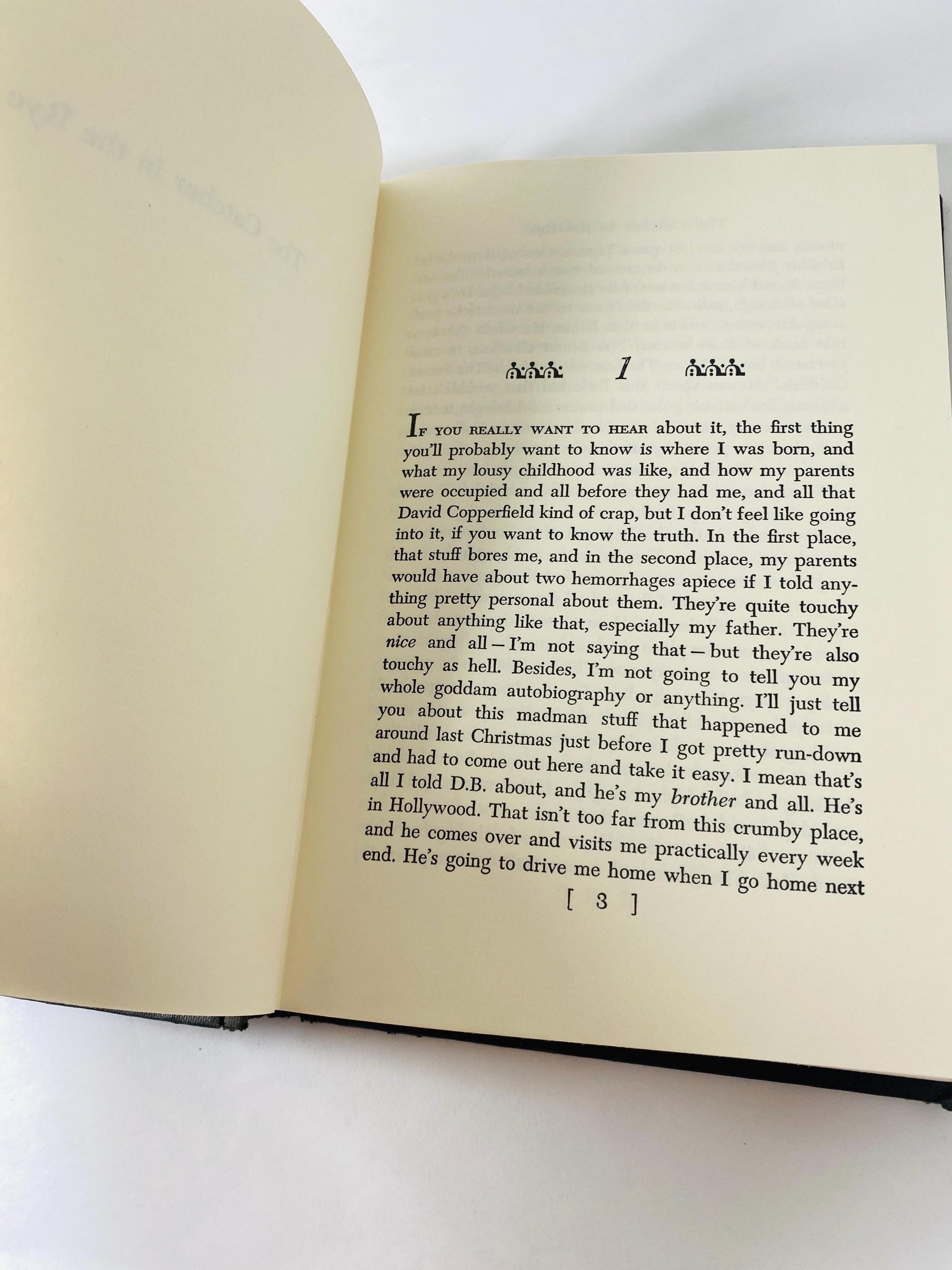 Catcher in the Rye EARLY PRINTING by JD Salinger vintage book circa 1951 Teenage angst & alienation Holden Caulfield gift
