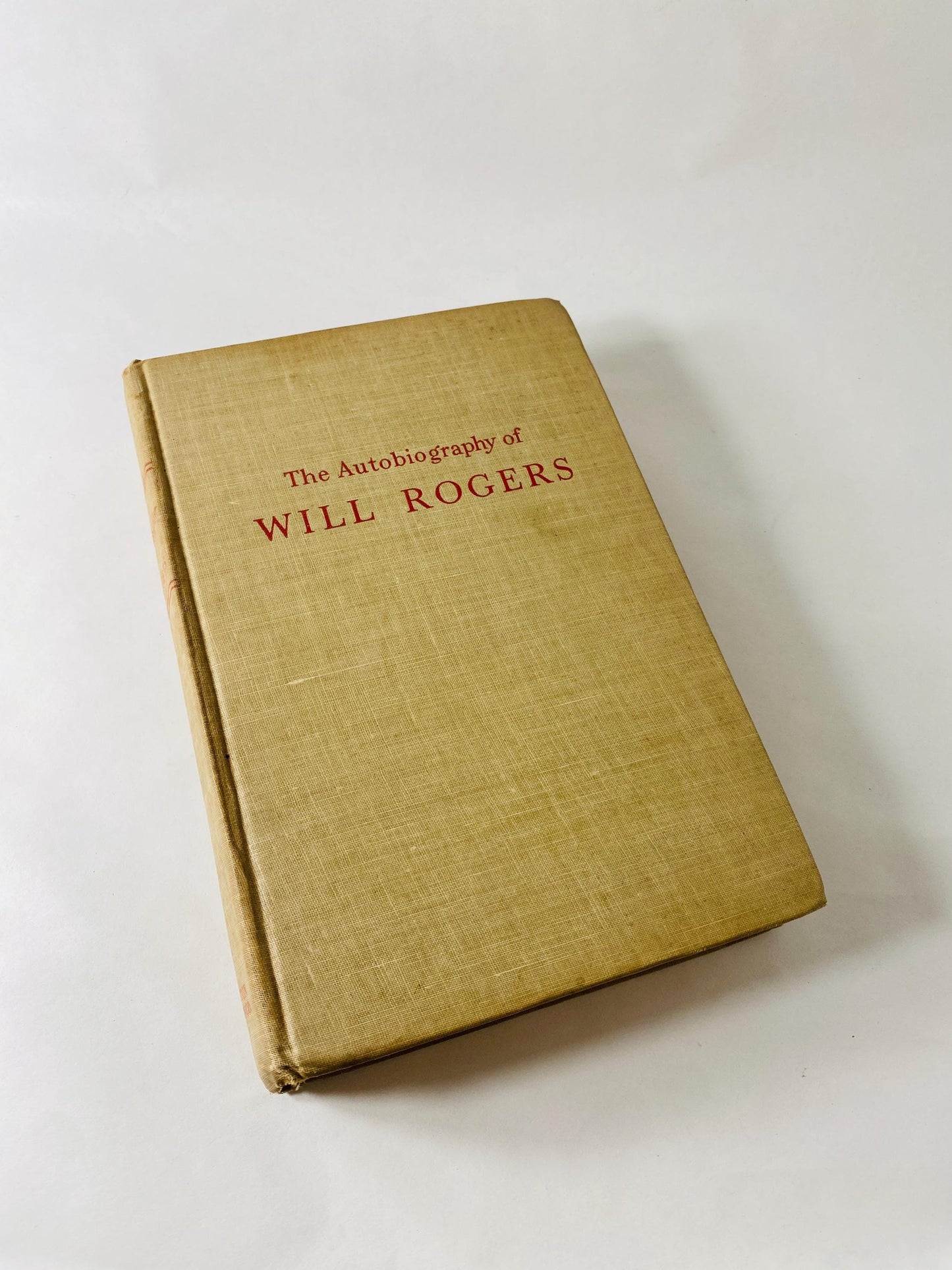 1949 Autobiography of Will Rogers vintage book by Donald Day Humorist Cowboy Philosopher