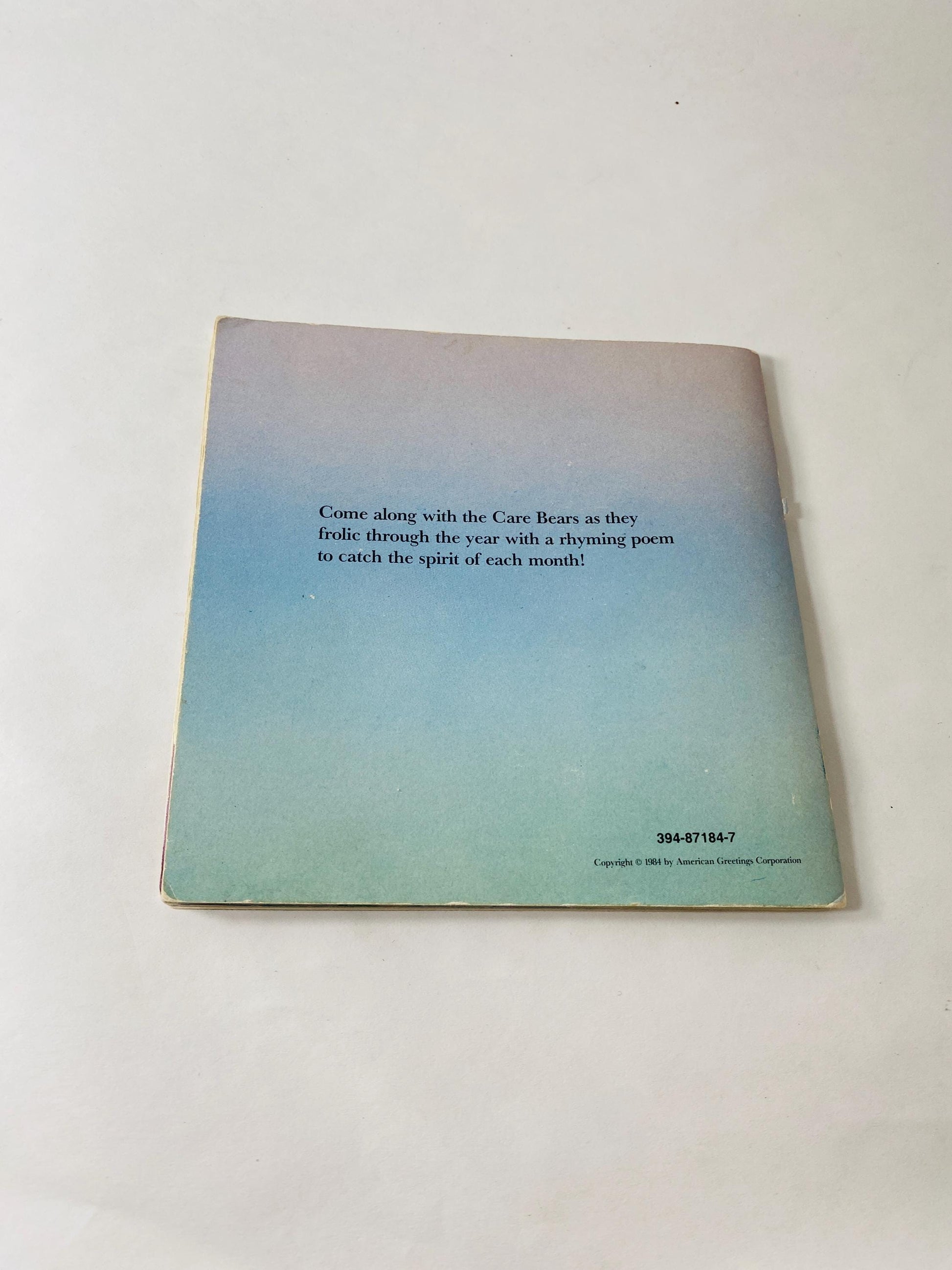 Month by Month Care Bears book of poems. Vintage book by Bobbi Katz circa 1984