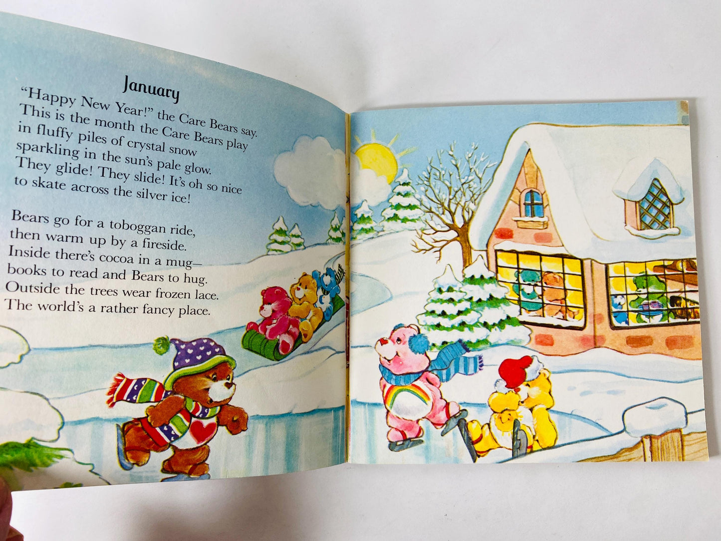 Month by Month Care Bears book of poems. Vintage book by Bobbi Katz circa 1984