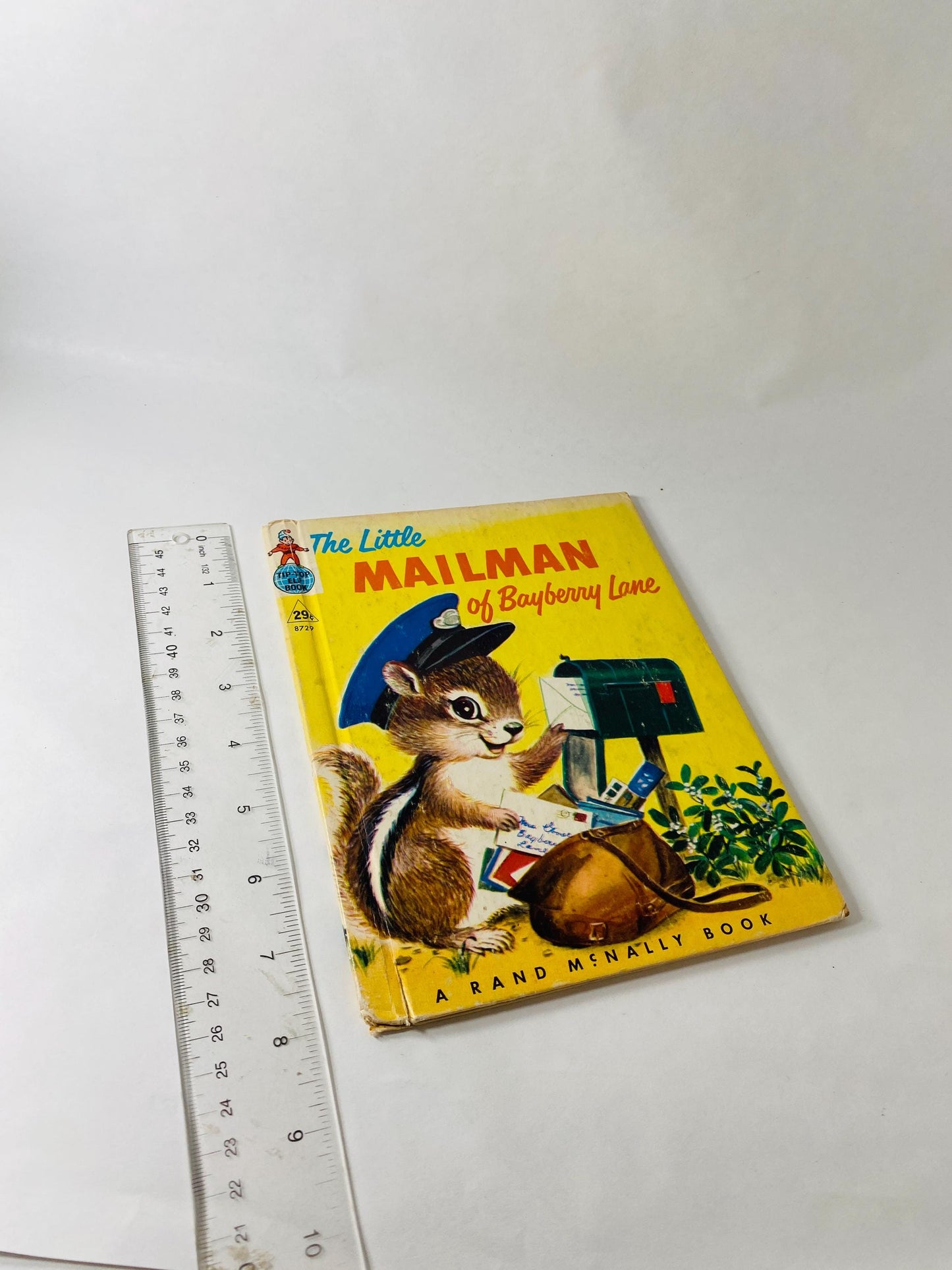 1952 Little Mailman of Bayberry Lane Vintage Rand McNally Book Tip Top Elf children's book by Ian Munn illustrated Elizabeth Webbe squirrel