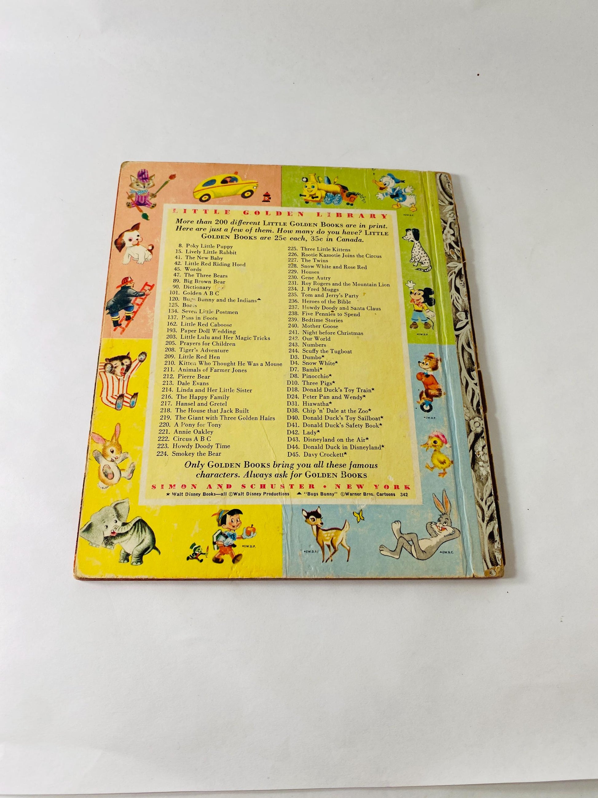 Davy Crockett vintage Little Golden Book circa 1955 Walt Disney