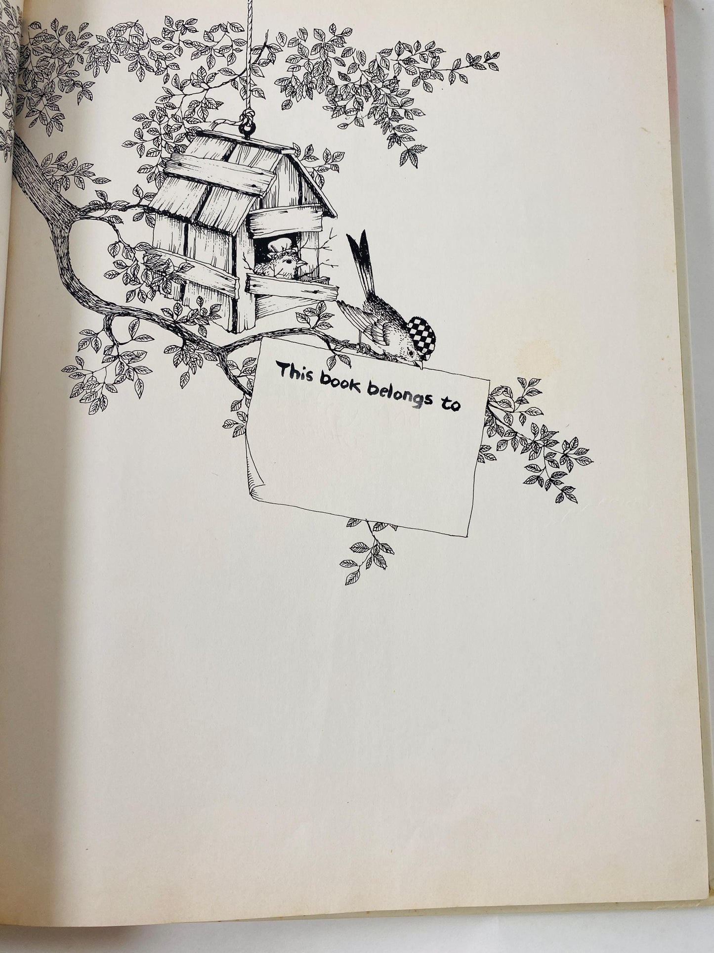 1982 Mother Goose LARGE vintage book illustrated by Gyo Fujikawa children's Fairy Tales Bedtime stories porch
