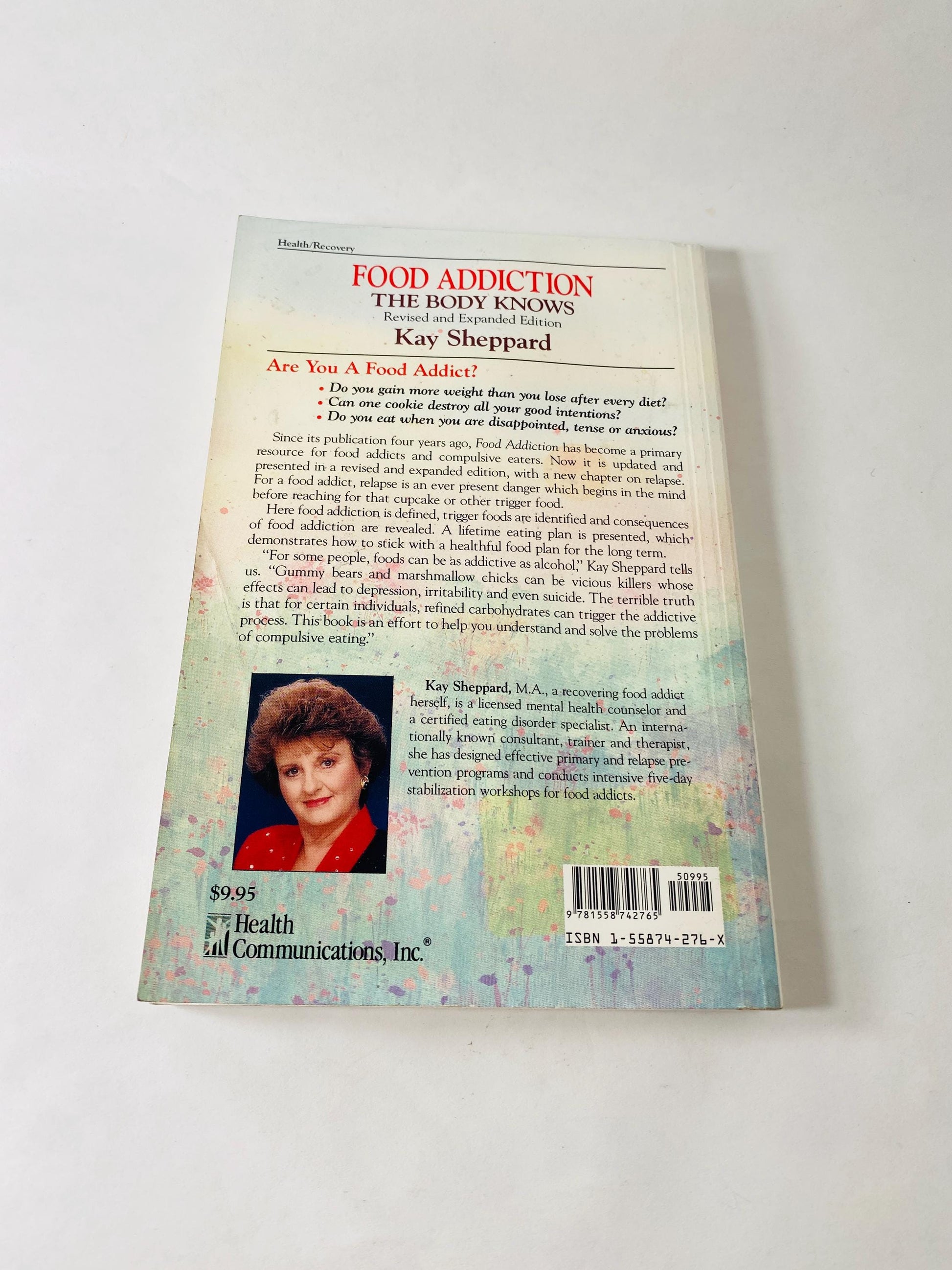 Food Addiction Overeaters Anonymous vintage paperback book by Kay Sheppard 12 steps circa 1989 OA AA
