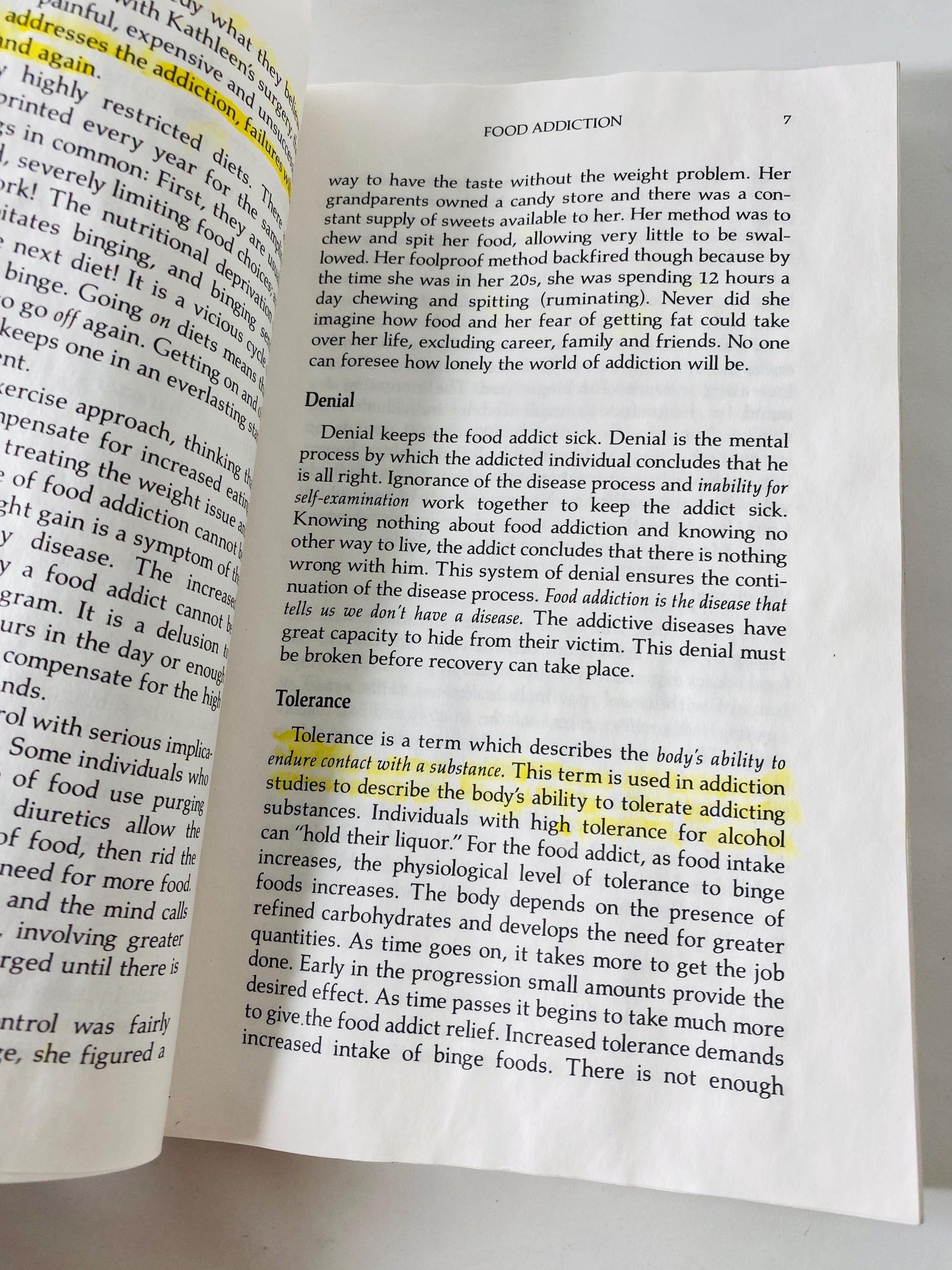 Food Addiction Overeaters Anonymous vintage paperback book by Kay Sheppard 12 steps circa 1989 OA AA