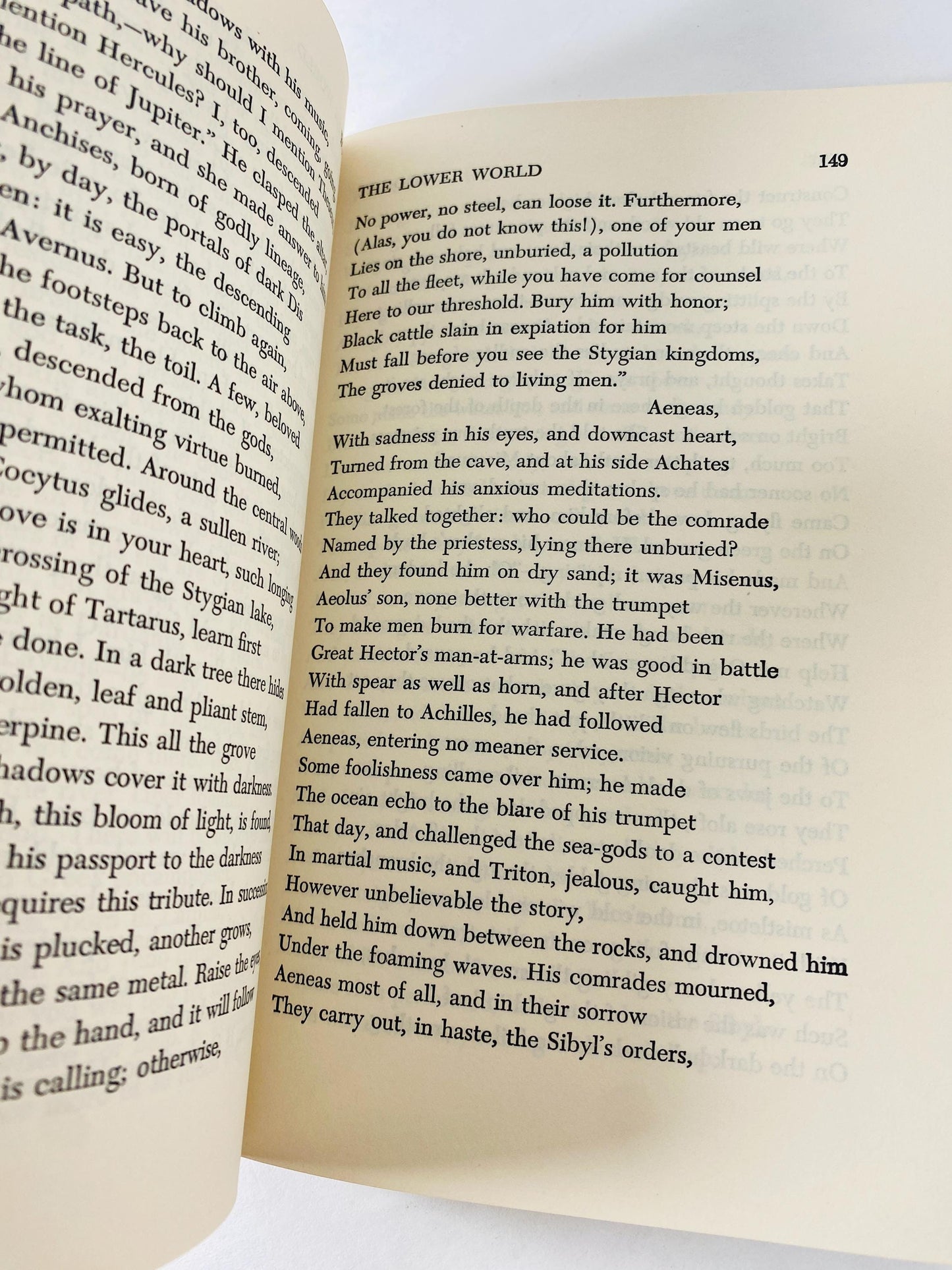 1952 The Aeneid of Virgil Vintage Paperback translated by Rolfe Humphries Classic Literature Latin epic poem Homer Odyssey
