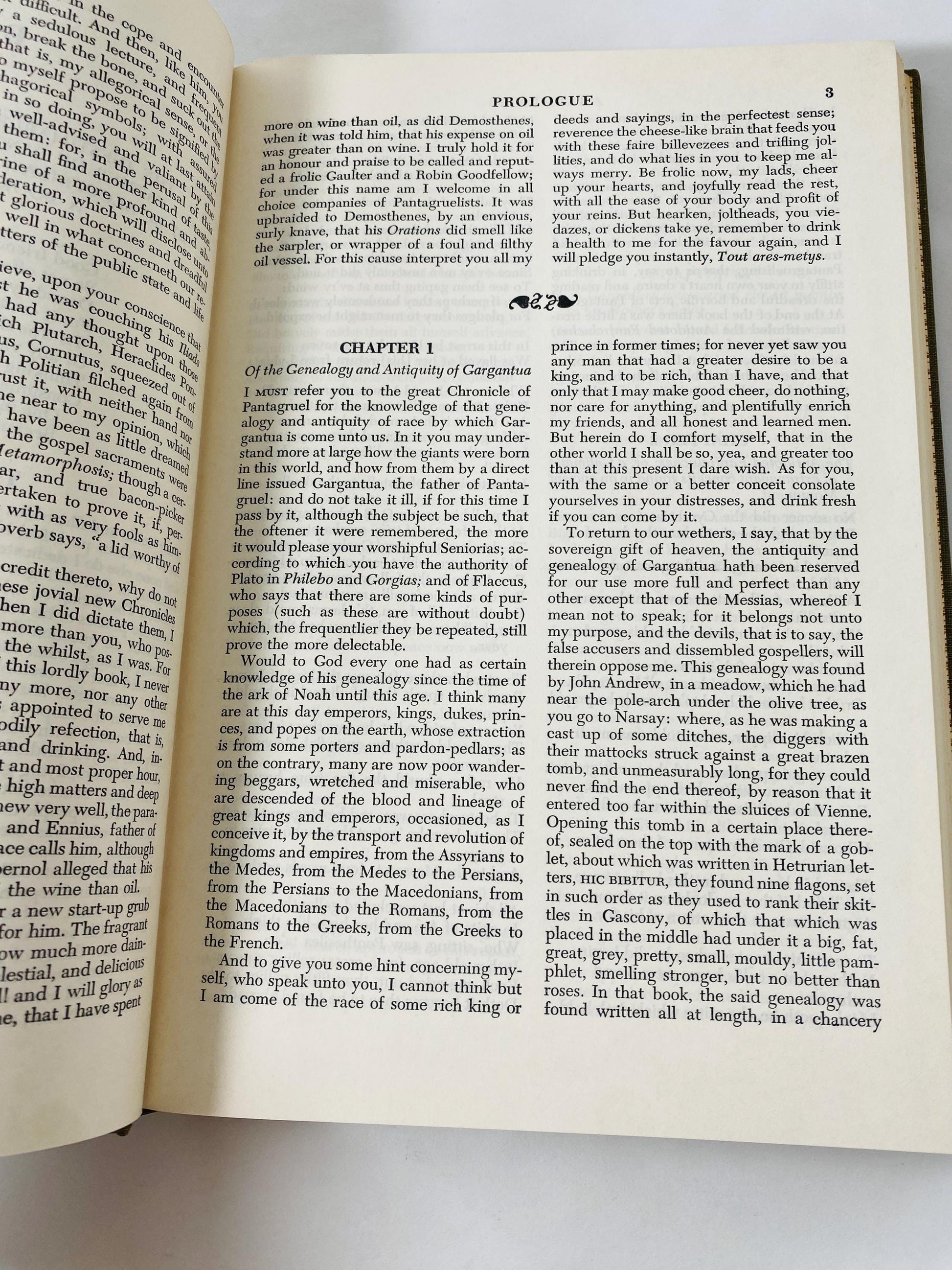 1958 Rabelais Works vintage Britannica Great books Gargantua and Pantagruel