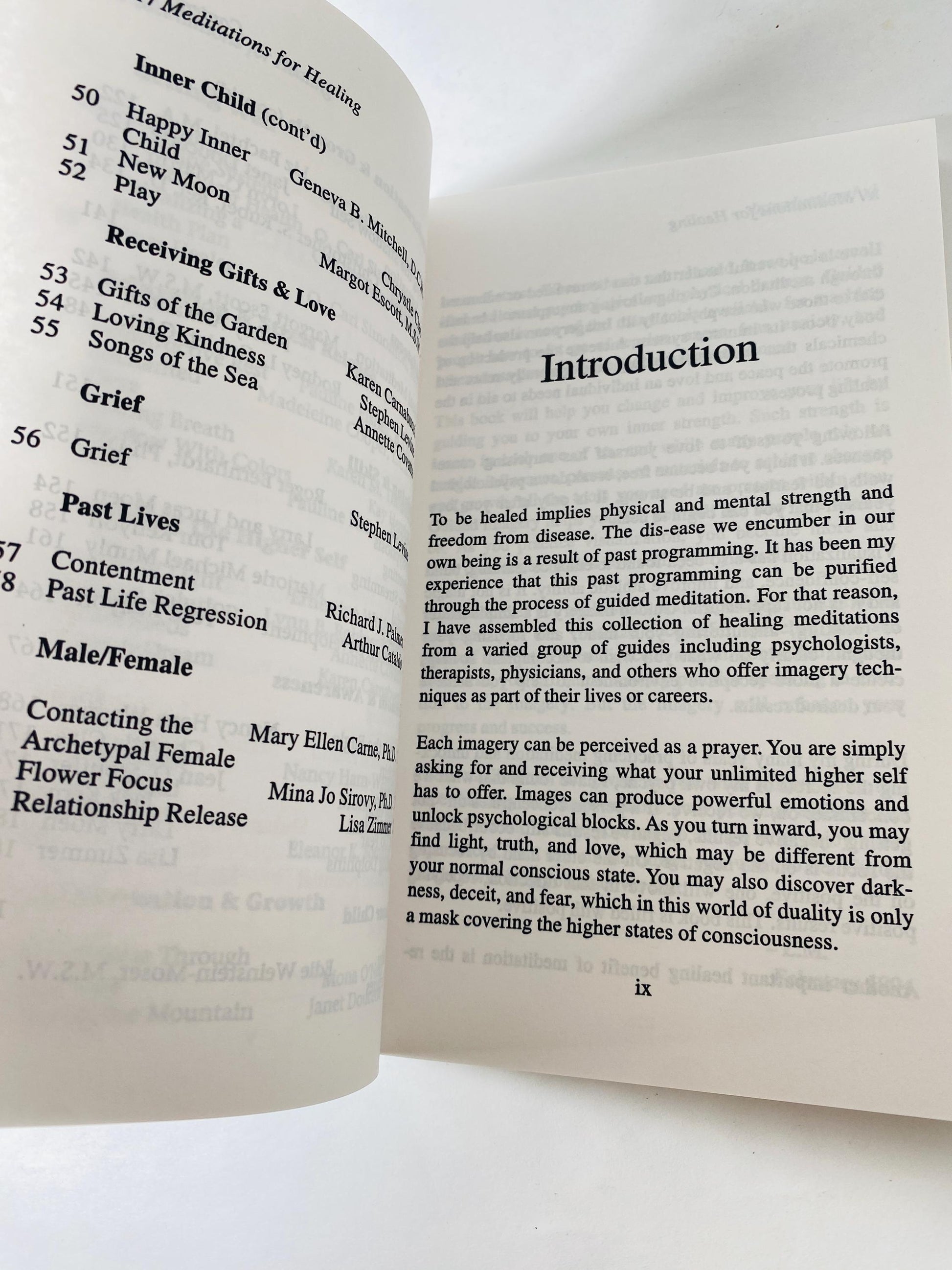 Meditations for Healing vintage paperback book by Larry Moen 1998 Guided Imagery Book, Meditation Self Help, occult