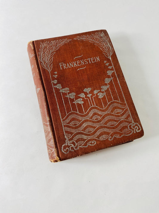 1895 Frankenstein by Mary Shelley vintage book Homewood Publishing Modern Prometheus Rare Christmas antique gift