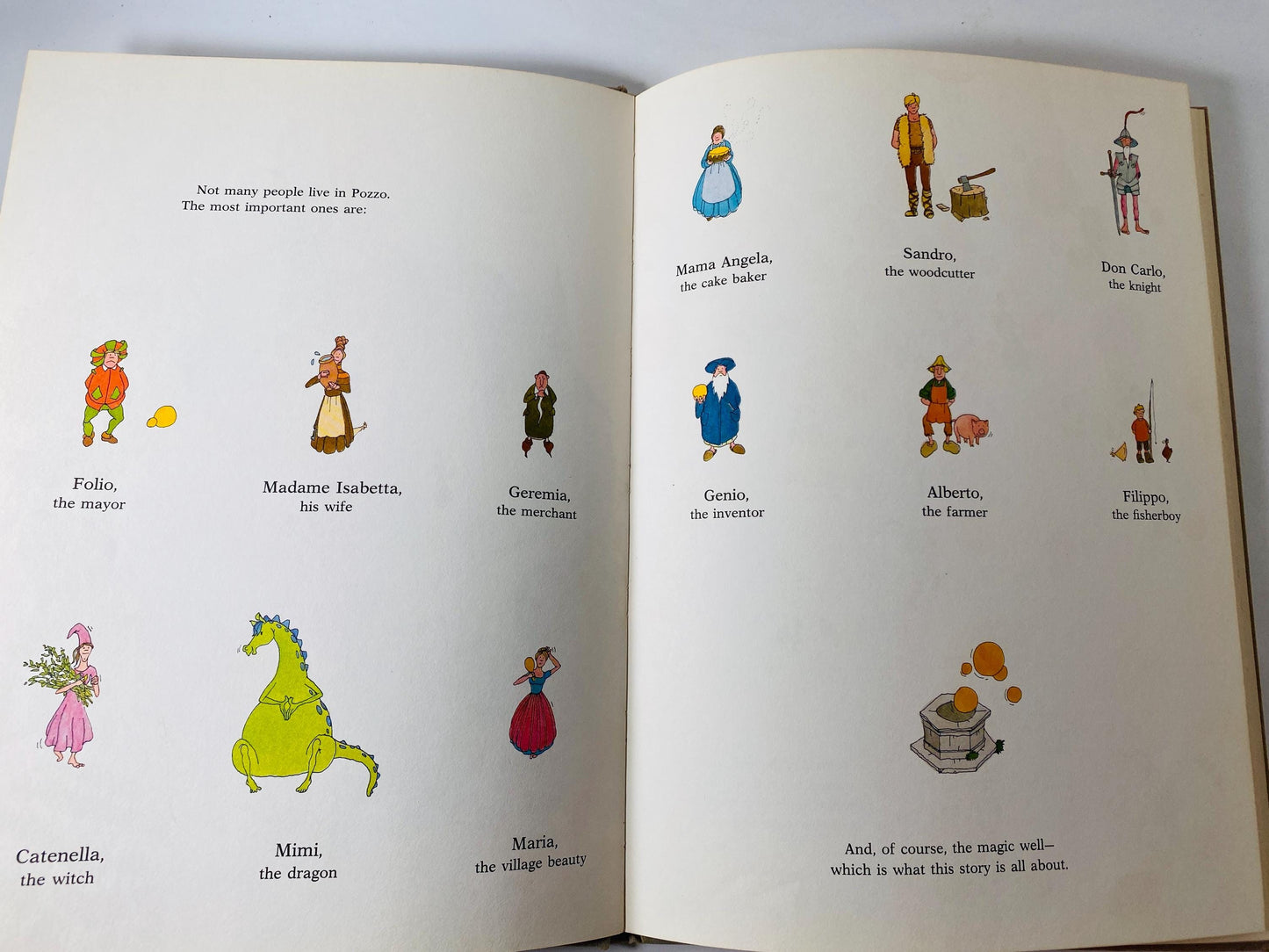 Magic Well vintage children's book by Piero Ventura circa 1976 with allegories book pipelines and industrialism. Data Centers
