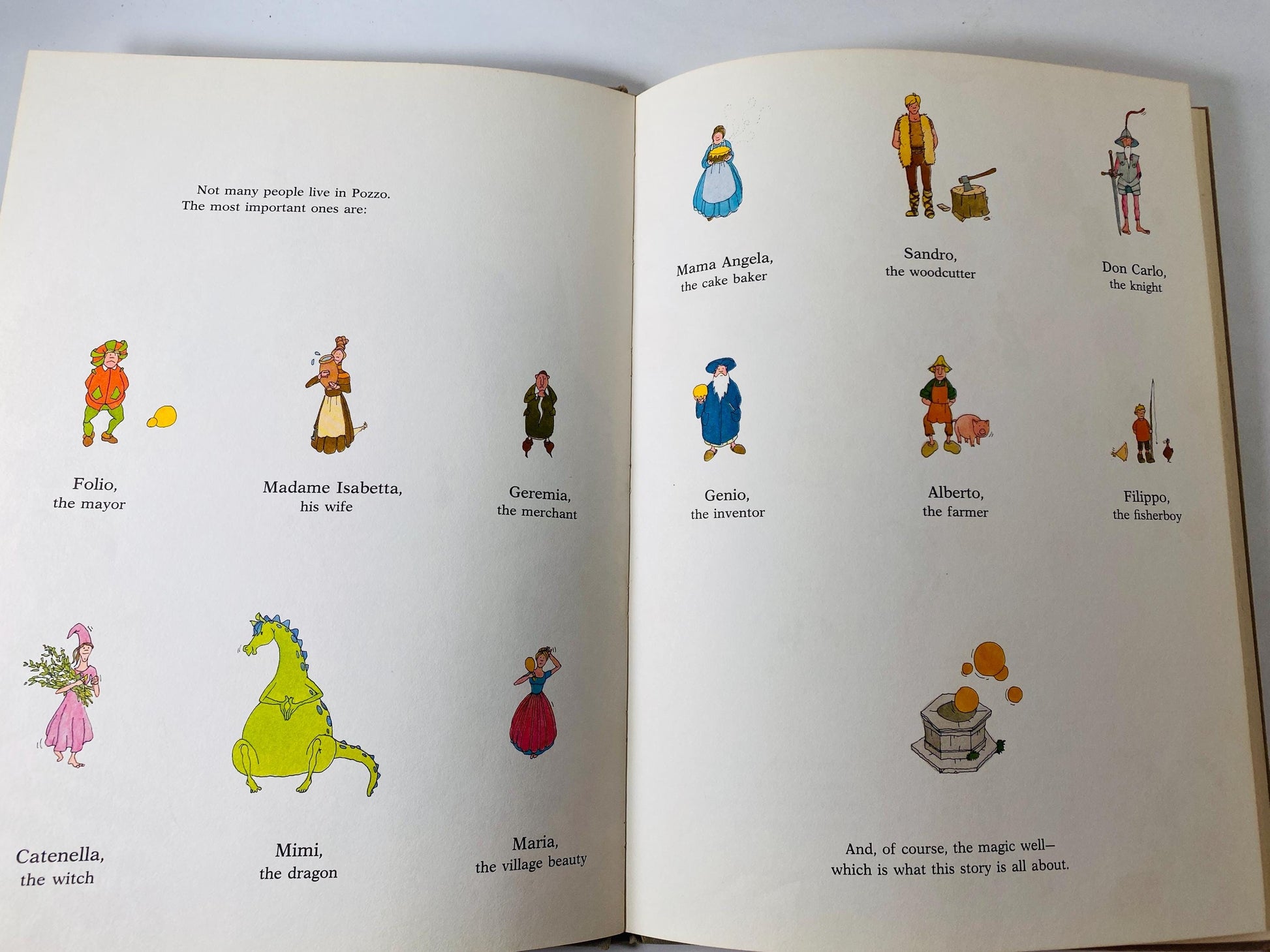 Magic Well vintage children's book by Piero Ventura circa 1976 with allegories book pipelines and industrialism. Data Centers