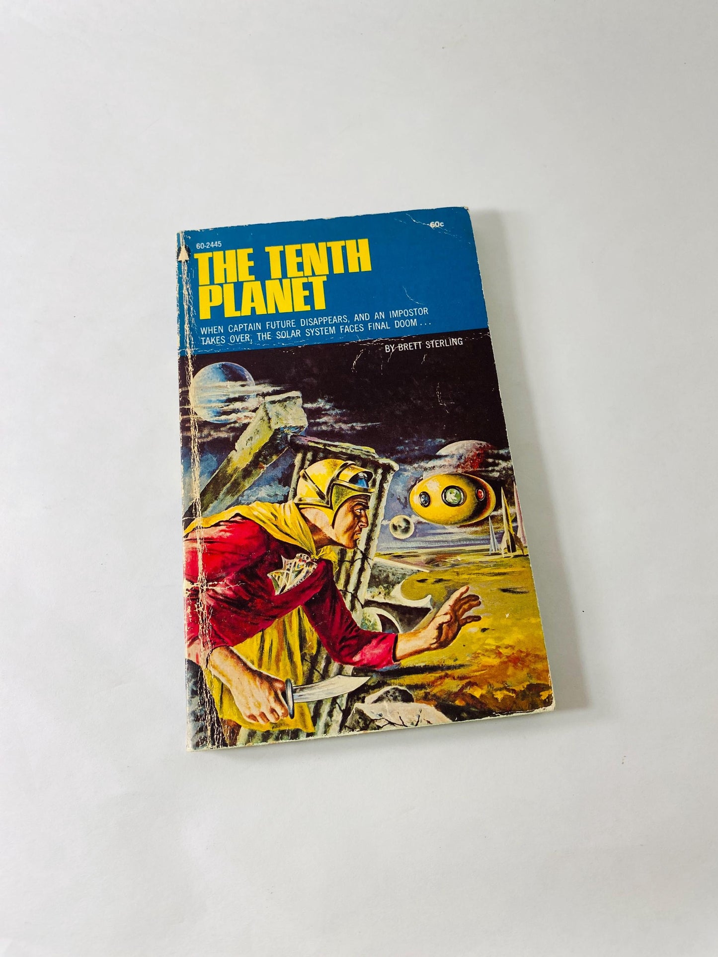 1969 Tenth Planet Brett Sterling Captain Future Vintage Sci Fi Paperback Popular Library Pulp Cover book vintage science fiction