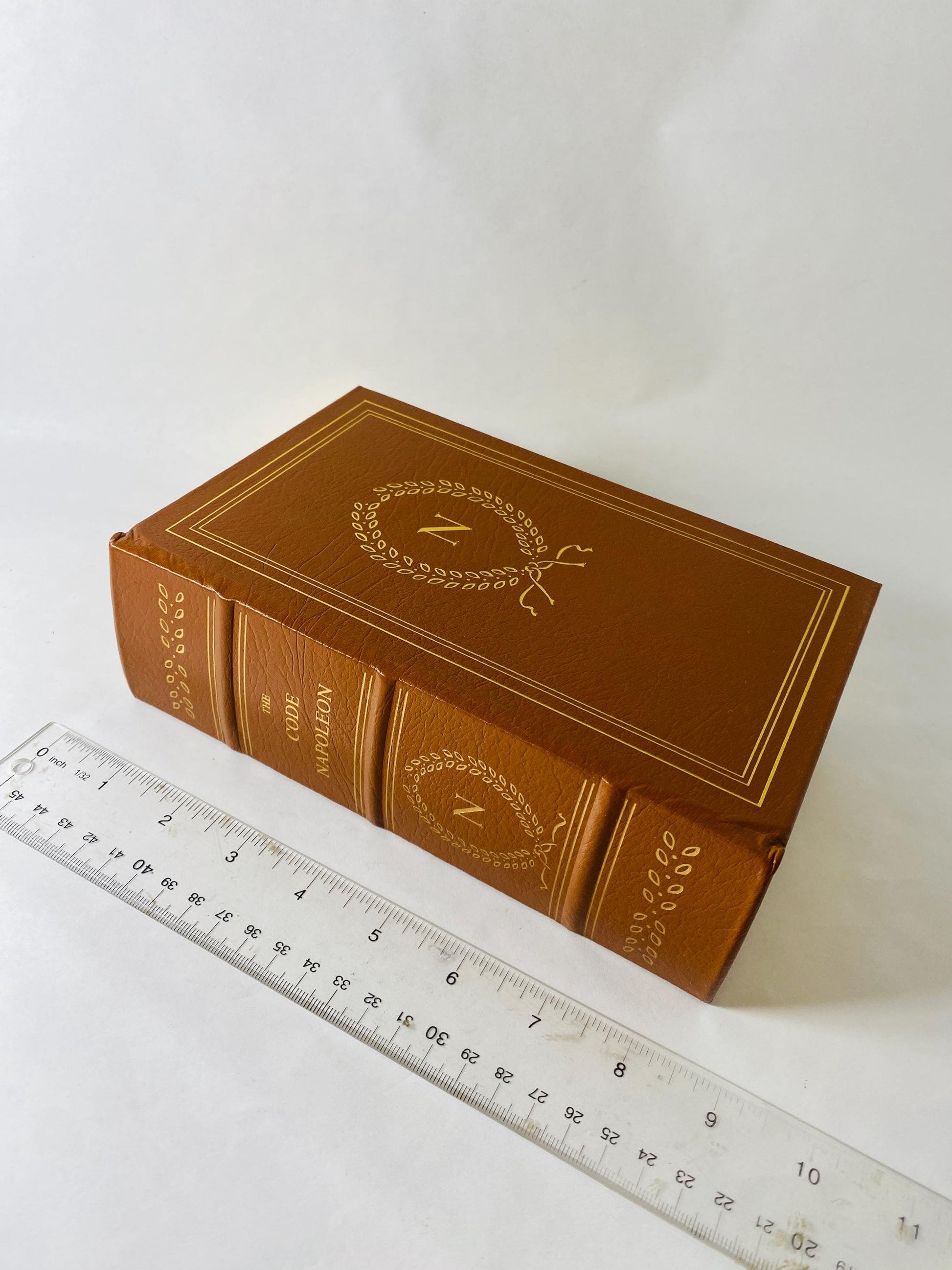 Code Napoleon by Bryant Barrett Leather Bound Legal Book with Gilt Pages Vintage Lawyer Gift