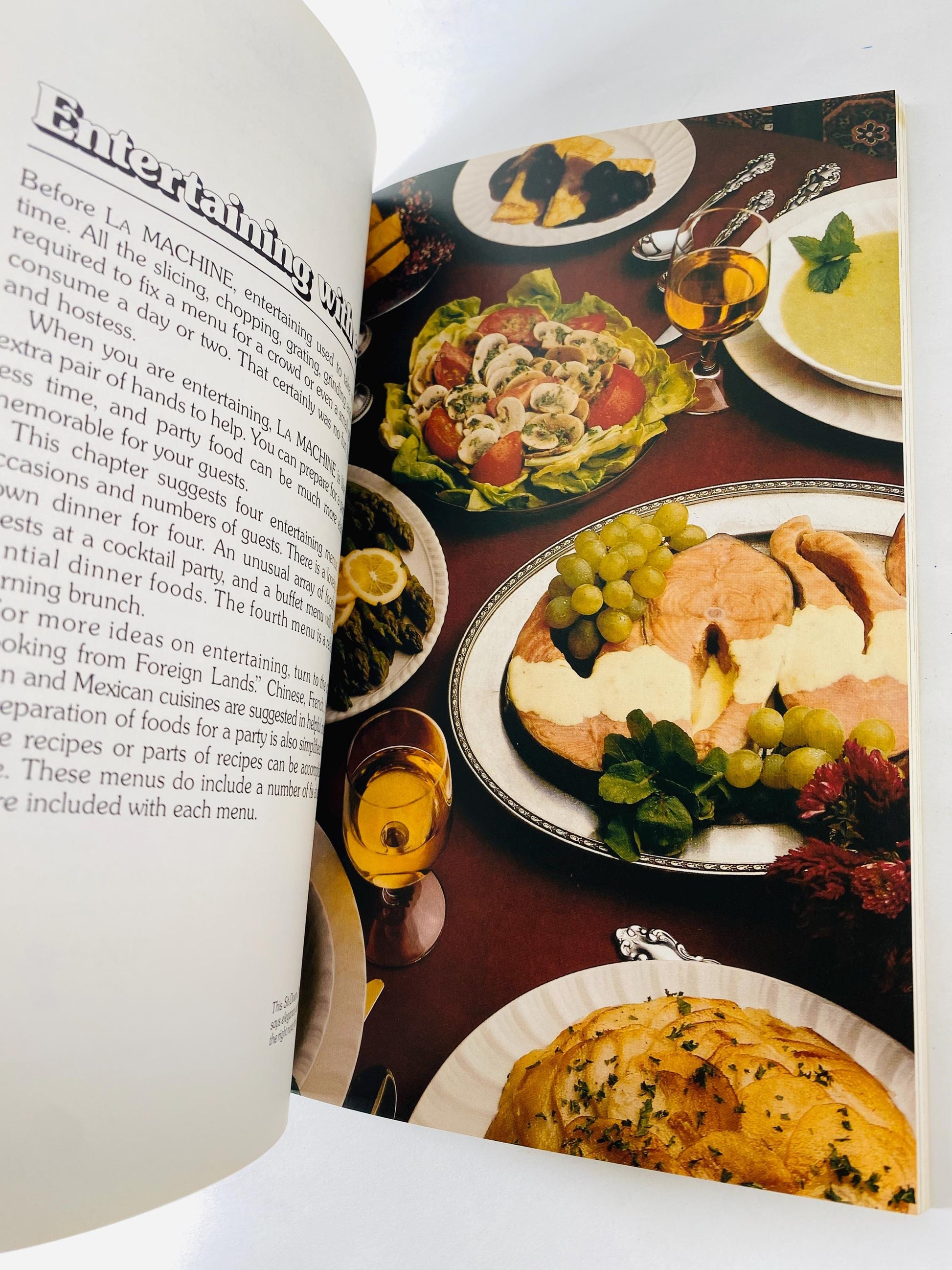 1977 Vive La Machine Moulinex Food Processor Cookbook International Recipes Vintage Appliance Manual