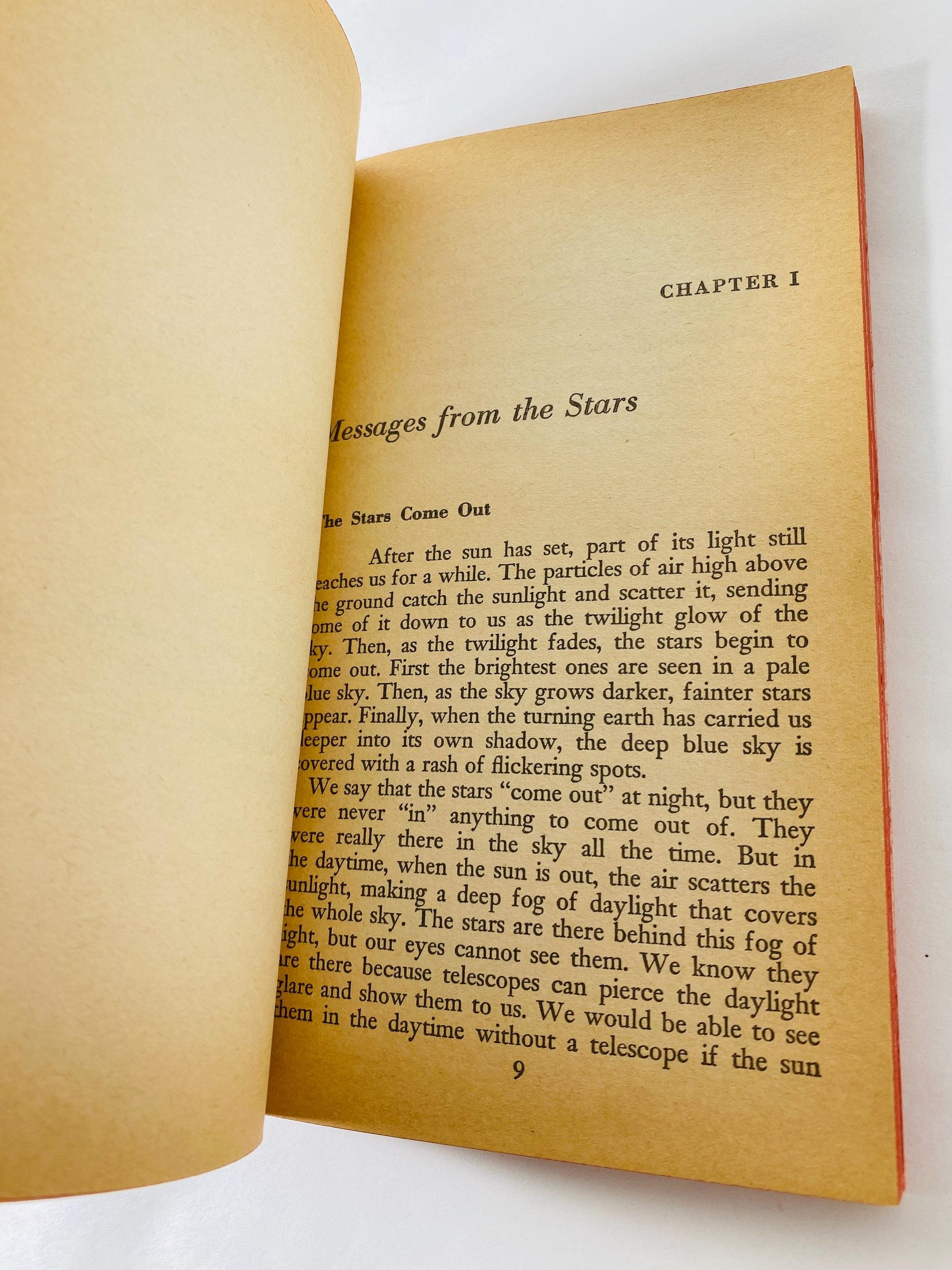1958 Stars Steppingstones into Space Irving vintage Signet paperback book by Adler Astronomy Key Mid Century Science