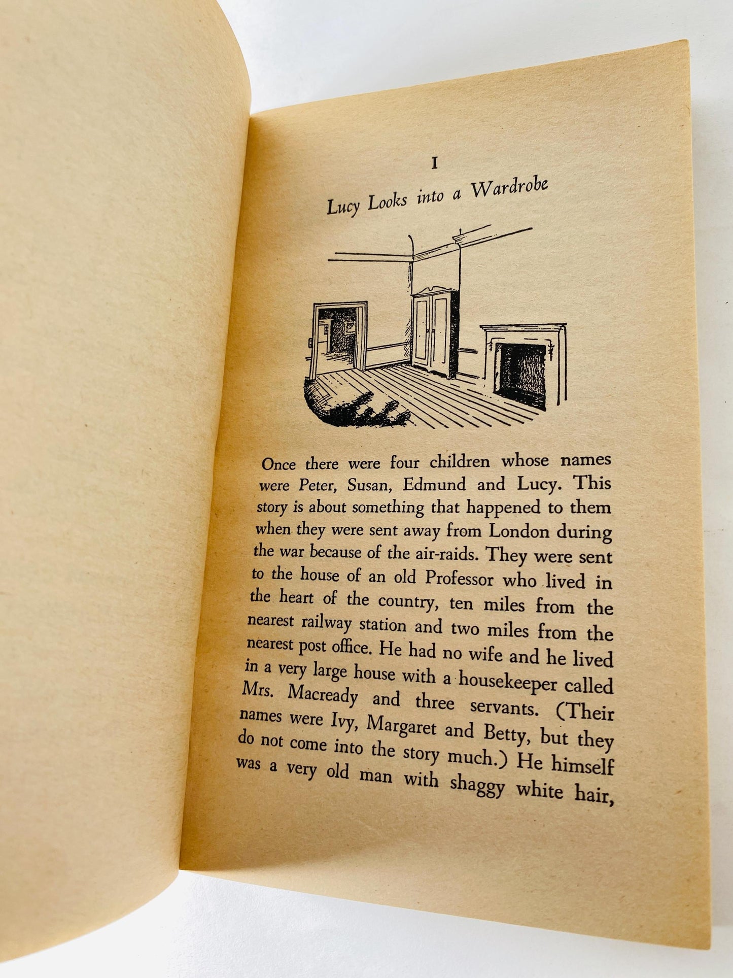 Chronicles of Narnia by CS Lewis Lion, the Witch and the Wardrobe vintage paperback book circa 1970 Collier science fiction Fantasy