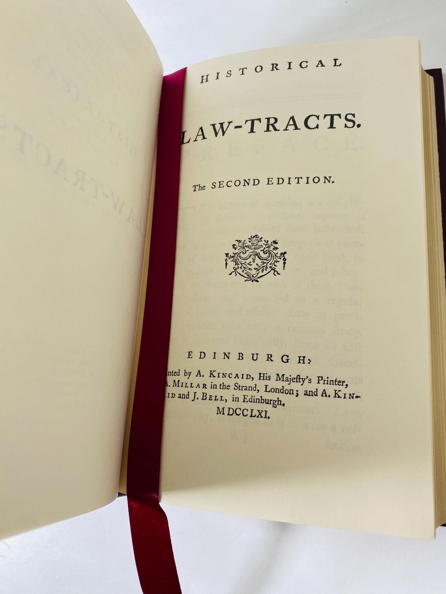 Historical Law-Tracts by Henry Home Lord Kames about property rights, contracts and evidence Vintage Lawyer Gift