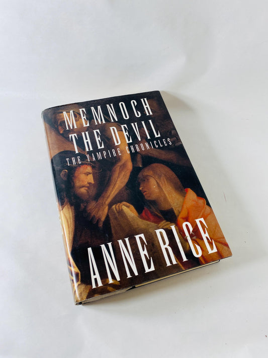 Memnoch the Devil by Anne Rice Vintage First Edition book circa 1995 Vampire horror. Black book decor. Lestat Collectible gift