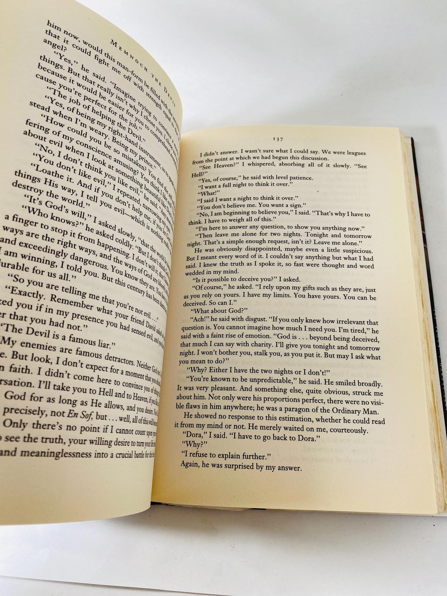 Memnoch the Devil by Anne Rice Vintage First Edition book circa 1995 Vampire horror. Black book decor. Lestat Collectible gift