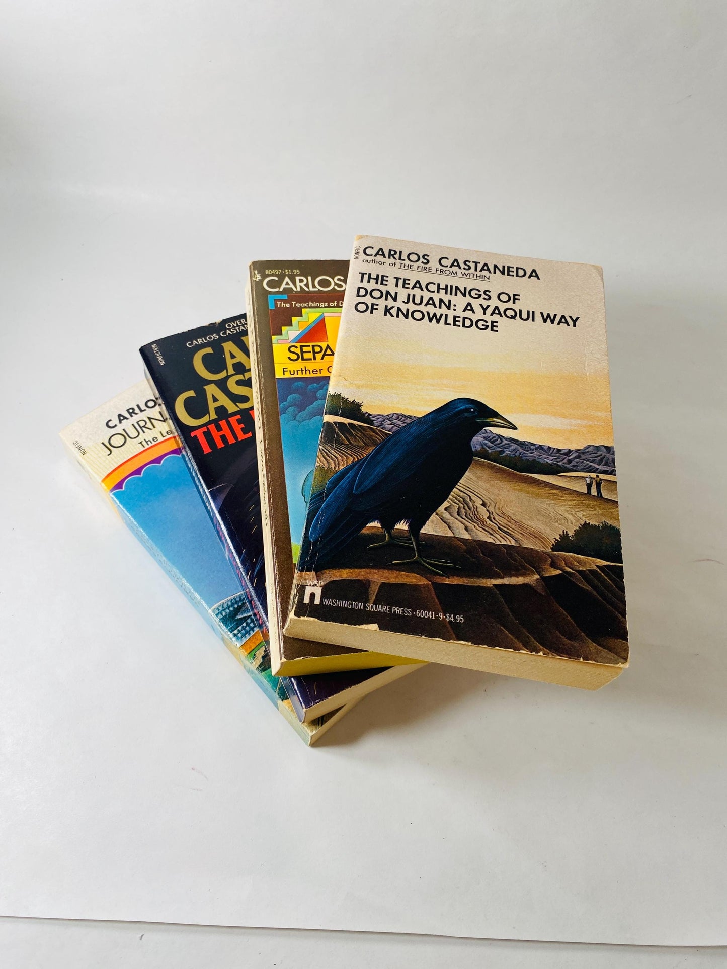 Separate Reality Conversations with Don Juan Vintage paperback book set circa 1976 Carlos Castaneda Shamanism Tensegrity