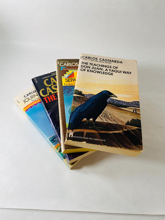 Separate Reality Conversations with Don Juan Vintage paperback book set circa 1976 Carlos Castaneda Shamanism Tensegrity
